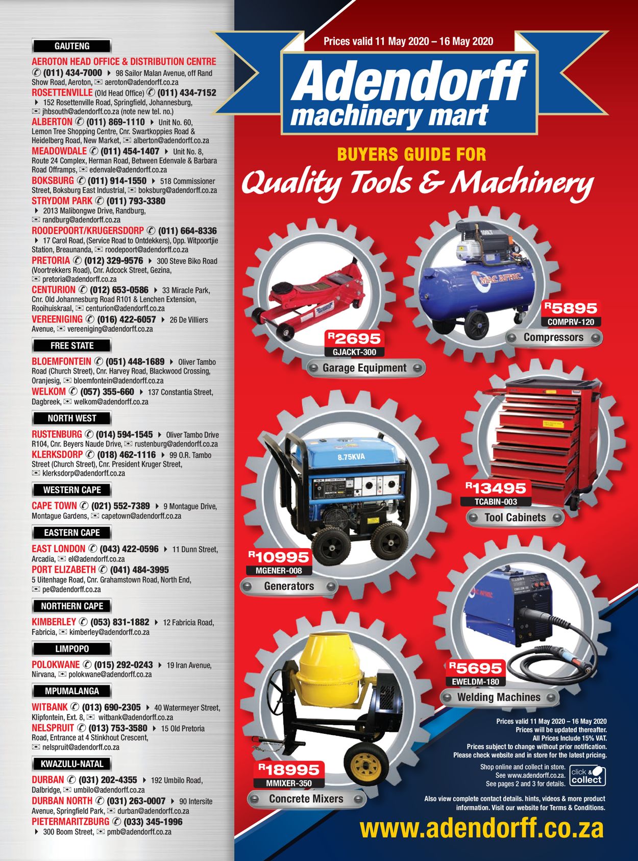 Adendorff Machinery Mart Catalogue - 2020/05/11-2020/05/16