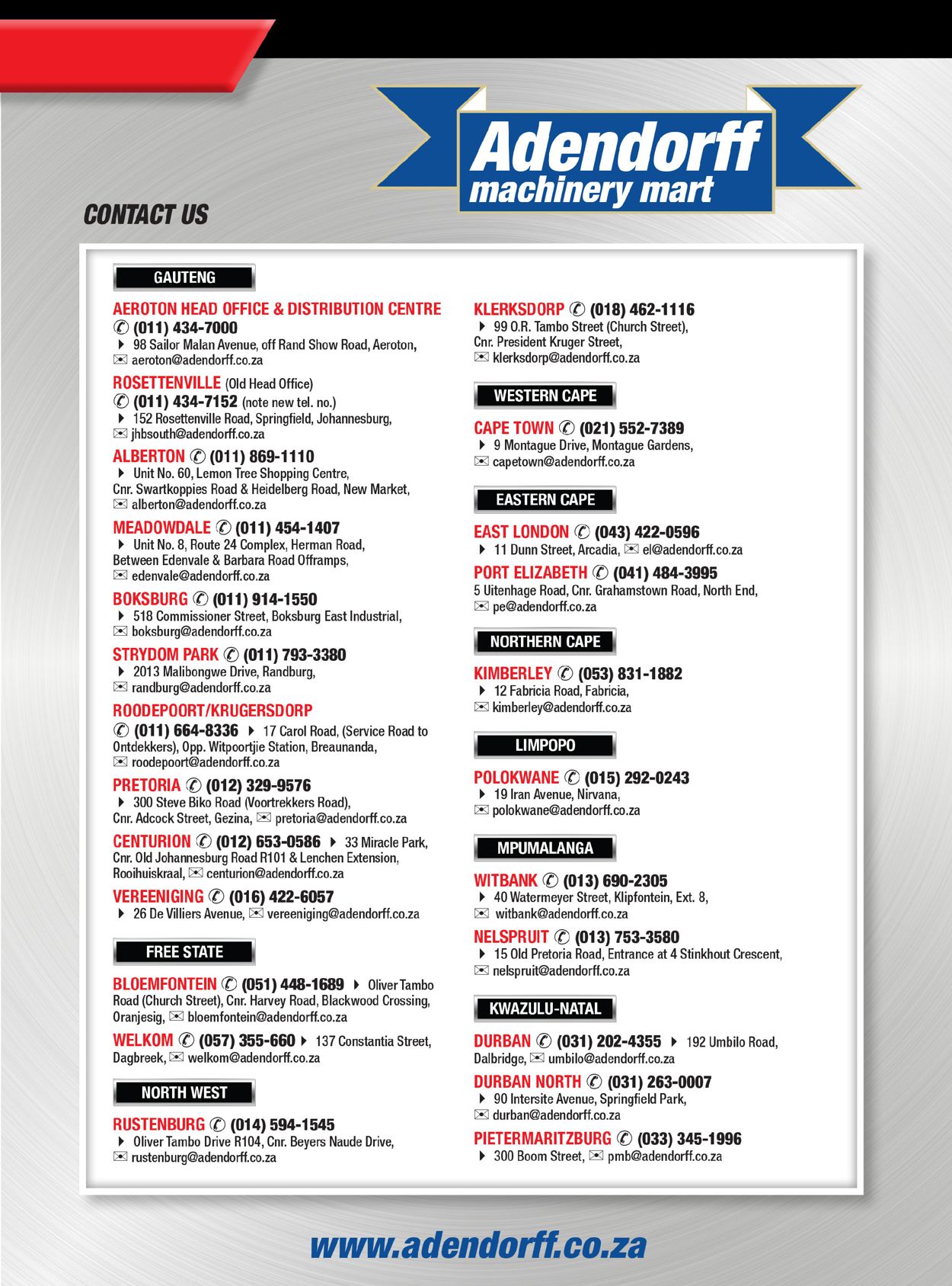 Adendorff Machinery Mart Catalogue - 2020/08/24-2020/08/29 (Page 2)