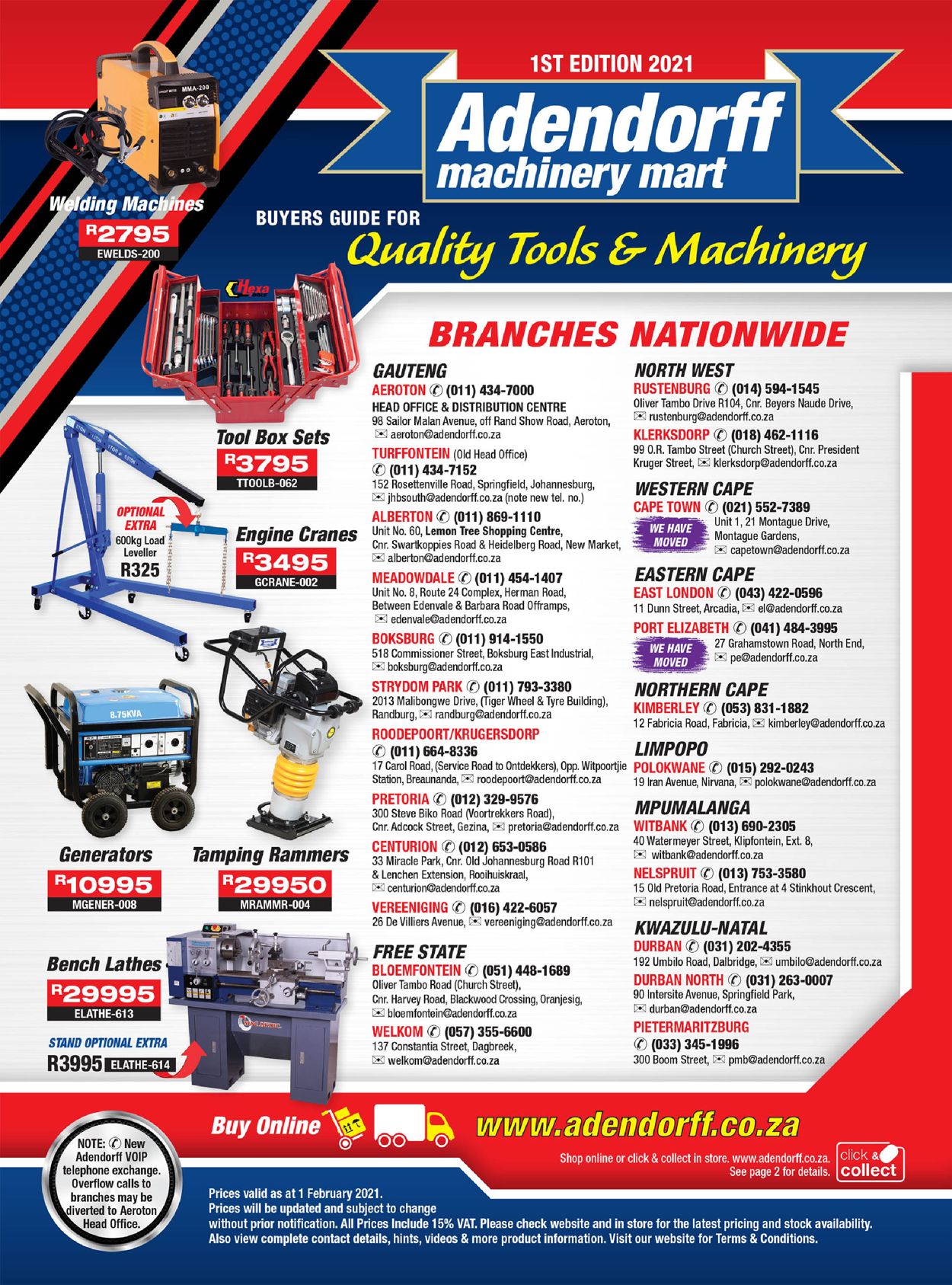 Adendorff Machinery Mart Catalogue - 2021/02/01-2021/03/31