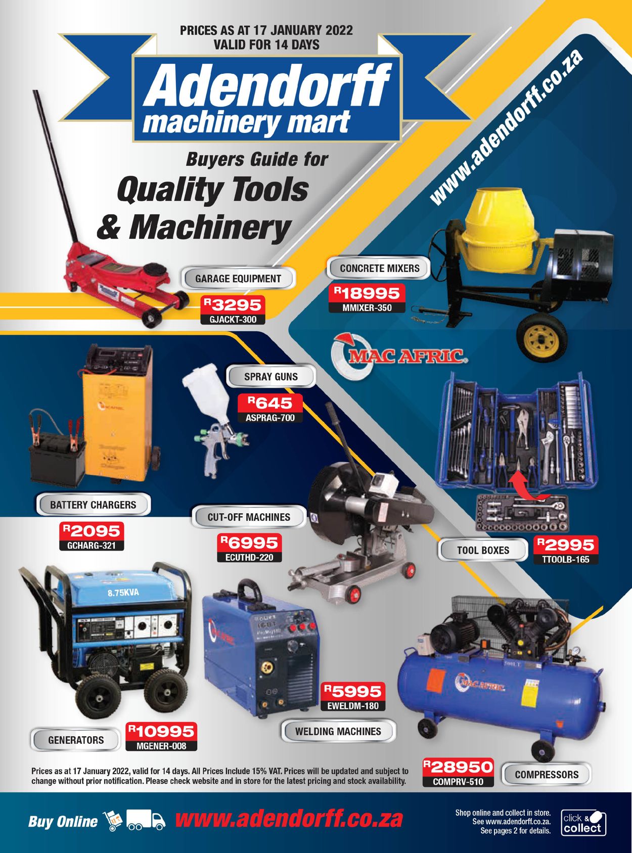 Adendorff Machinery Mart Catalogue - 2022/01/17-2022/01/31