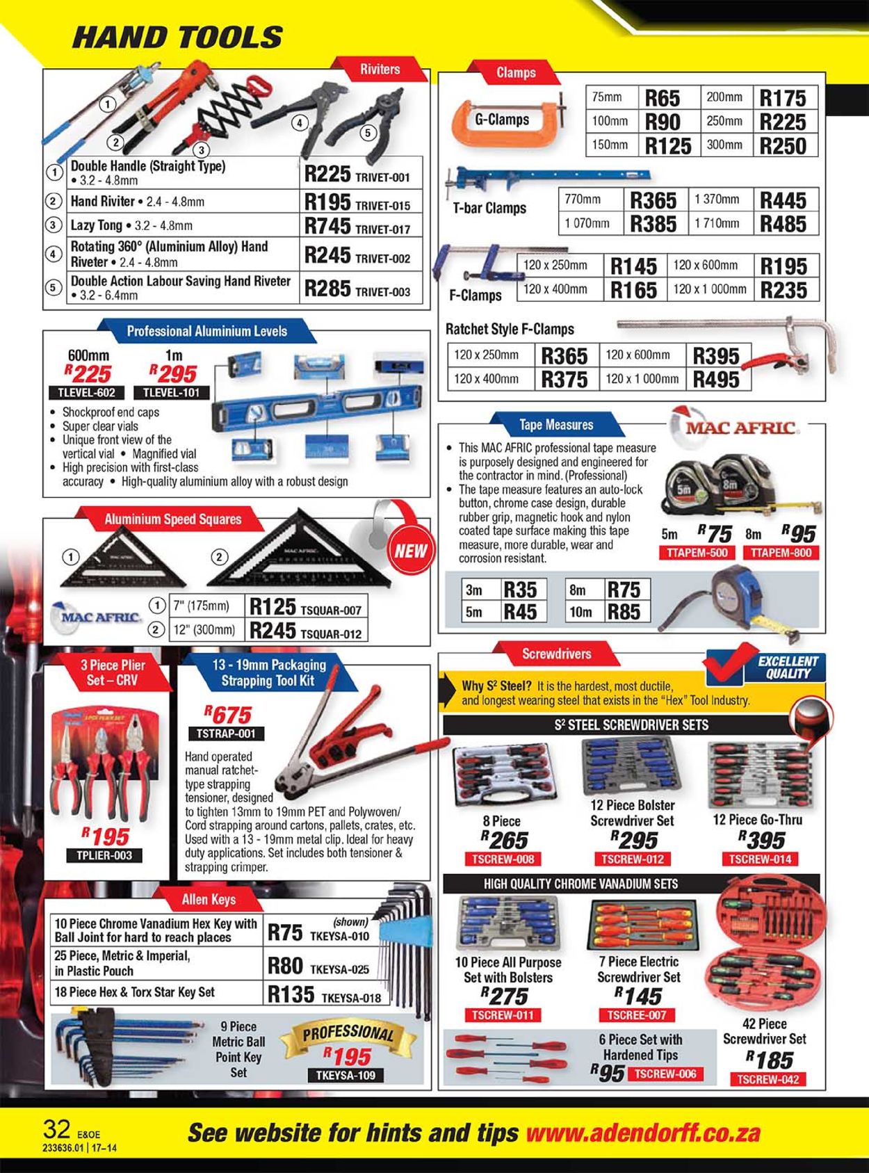 Adendorff Machinery Mart Catalogue - 2022/01/17-2022/01/31 (Page 32)