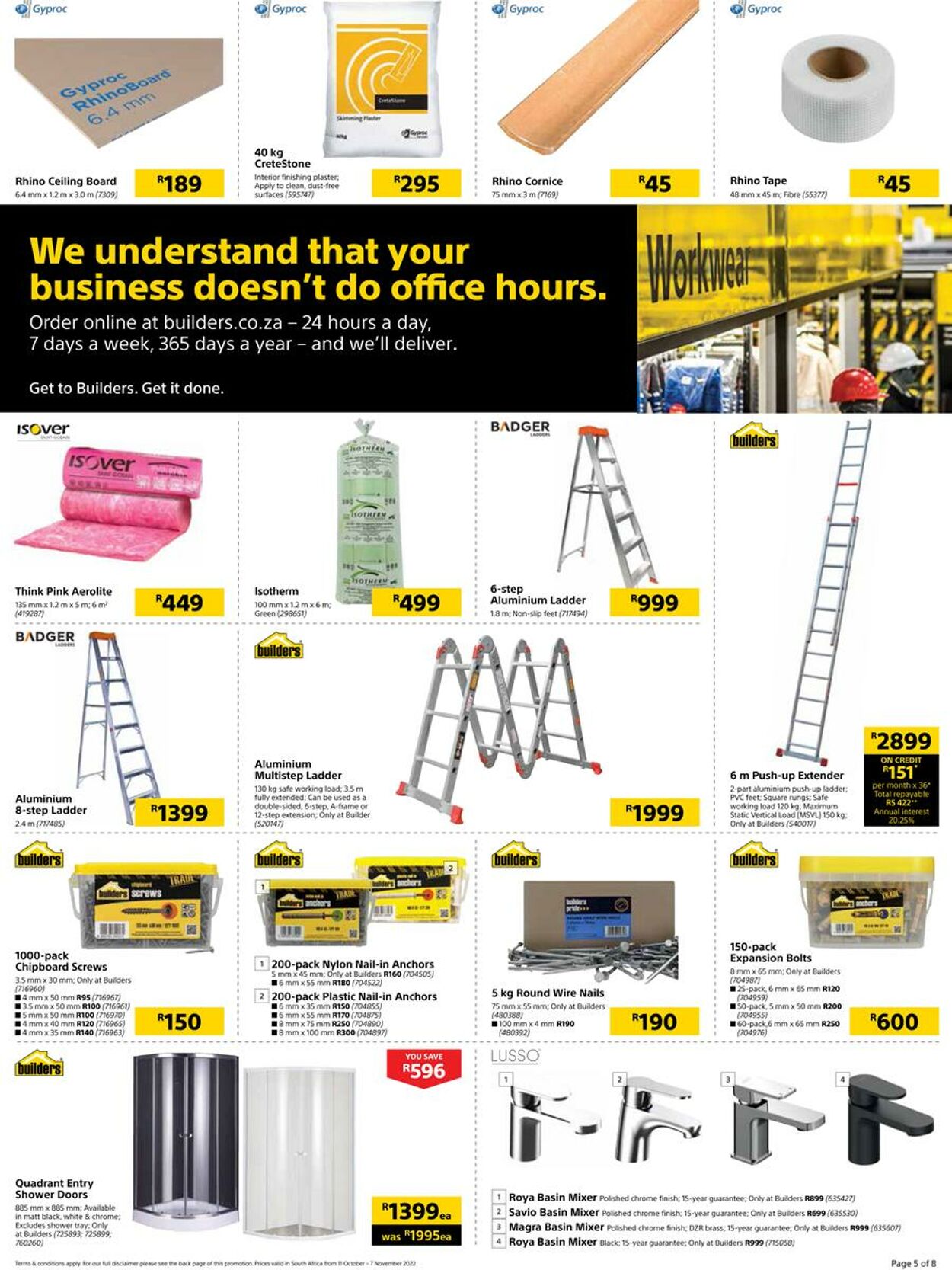 Builders Warehouse Catalogue - 2022/10/11-2022/11/07 (Page 5)