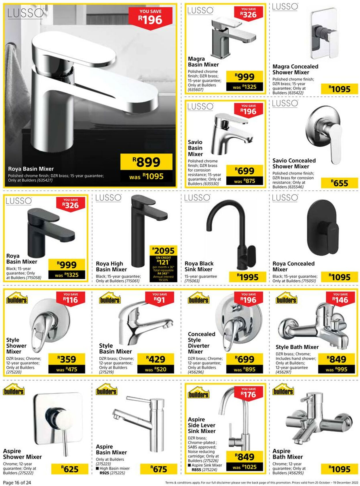 Builders Warehouse Catalogue - 2022/10/25-2022/12/19 (Page 16)