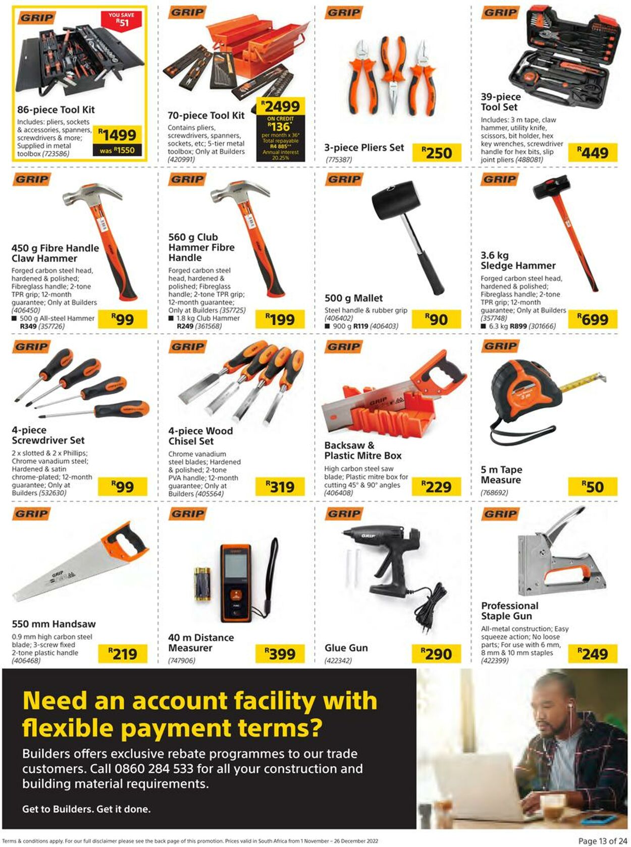 Builders Warehouse Catalogue - 2022/11/01-2022/12/26 (Page 13)