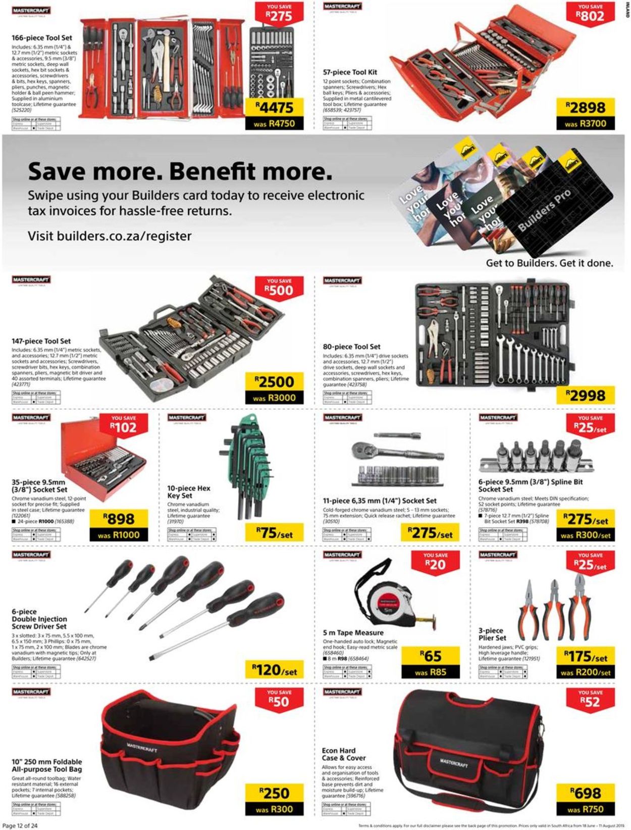 Builders Warehouse Catalogue - 2019/06/18-2019/08/11 (Page 12)