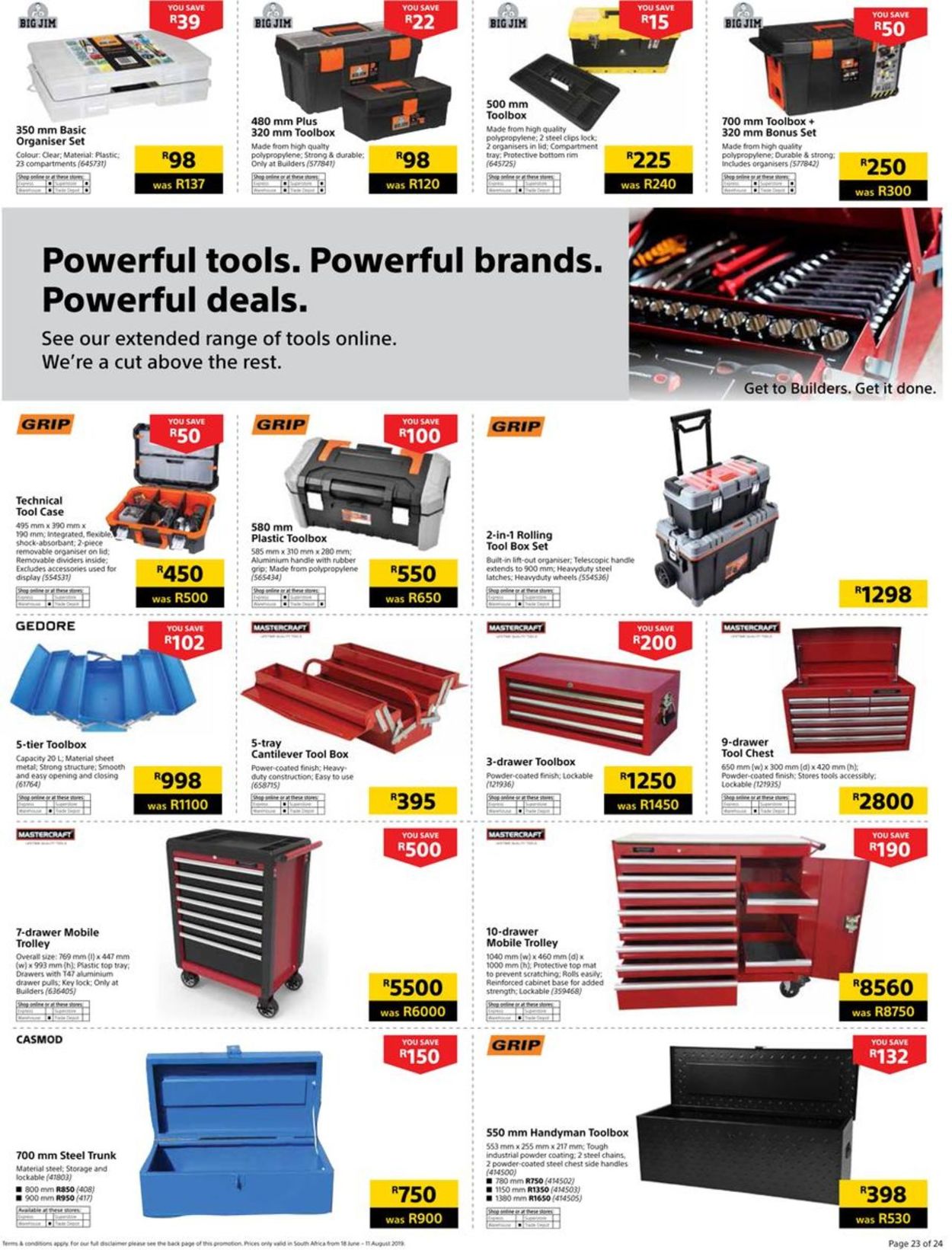 Builders Warehouse Catalogue - 2019/06/18-2019/08/11 (Page 23)
