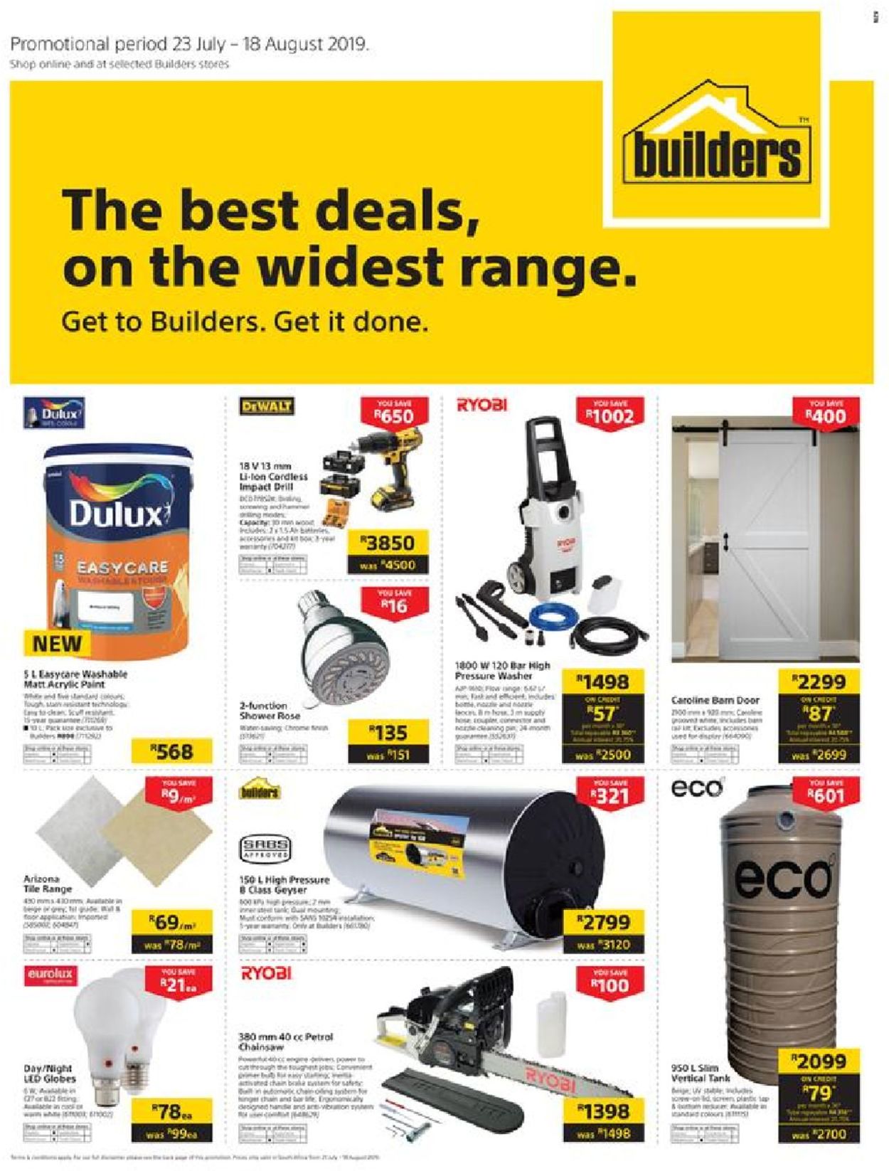 Builders Warehouse Catalogue - 2019/07/23-2019/08/18 (Page 18)