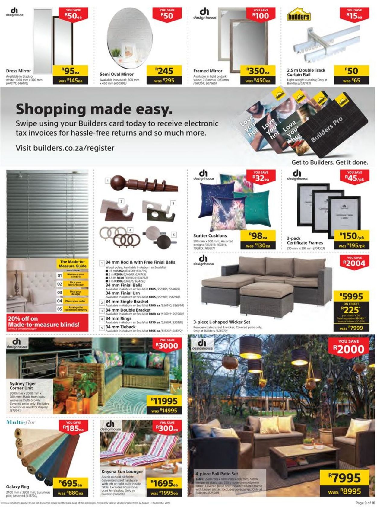 Builders Warehouse Catalogue - 2019/08/22-2019/09/01 (Page 9)