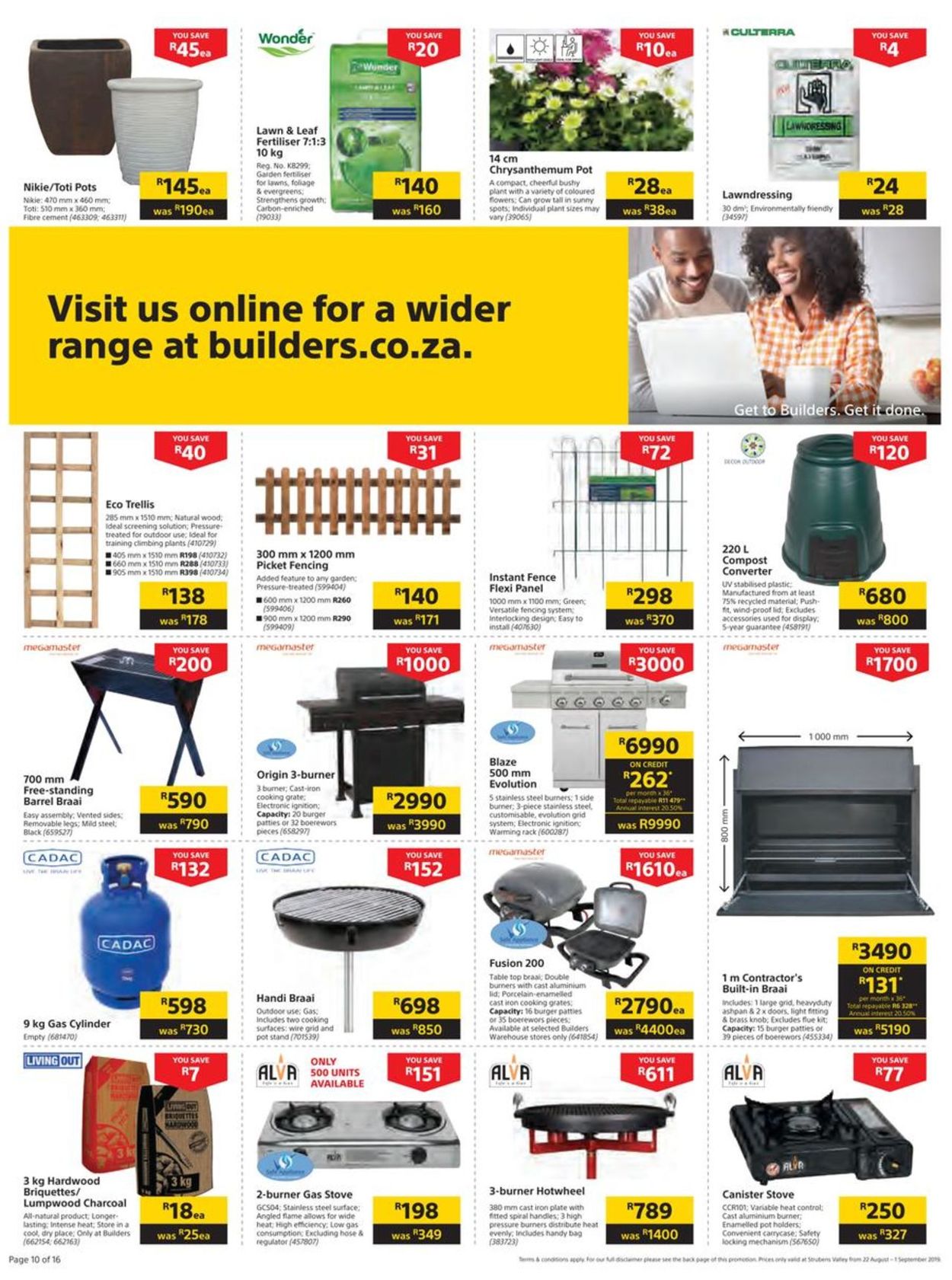 Builders Warehouse Catalogue - 2019/08/22-2019/09/01 (Page 10)
