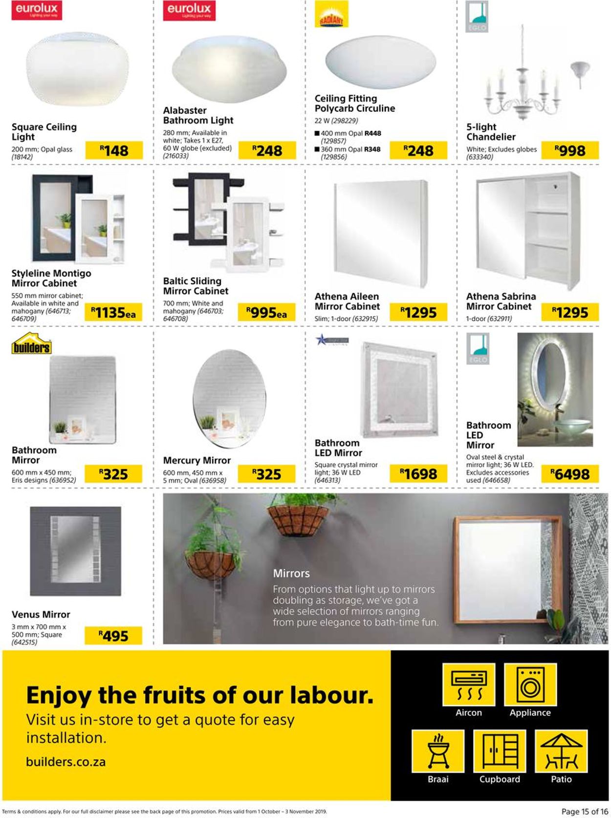 Builders Warehouse Catalogue - 2019/10/01-2019/11/03 (Page 15)