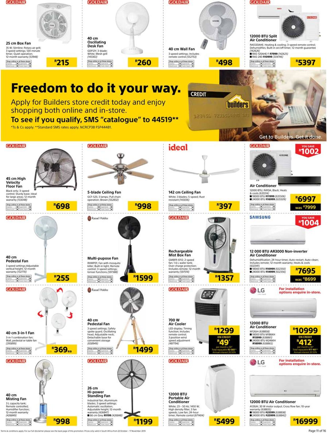 Builders Warehouse Catalogue - 2019/10/22-2019/11/17 (Page 12)