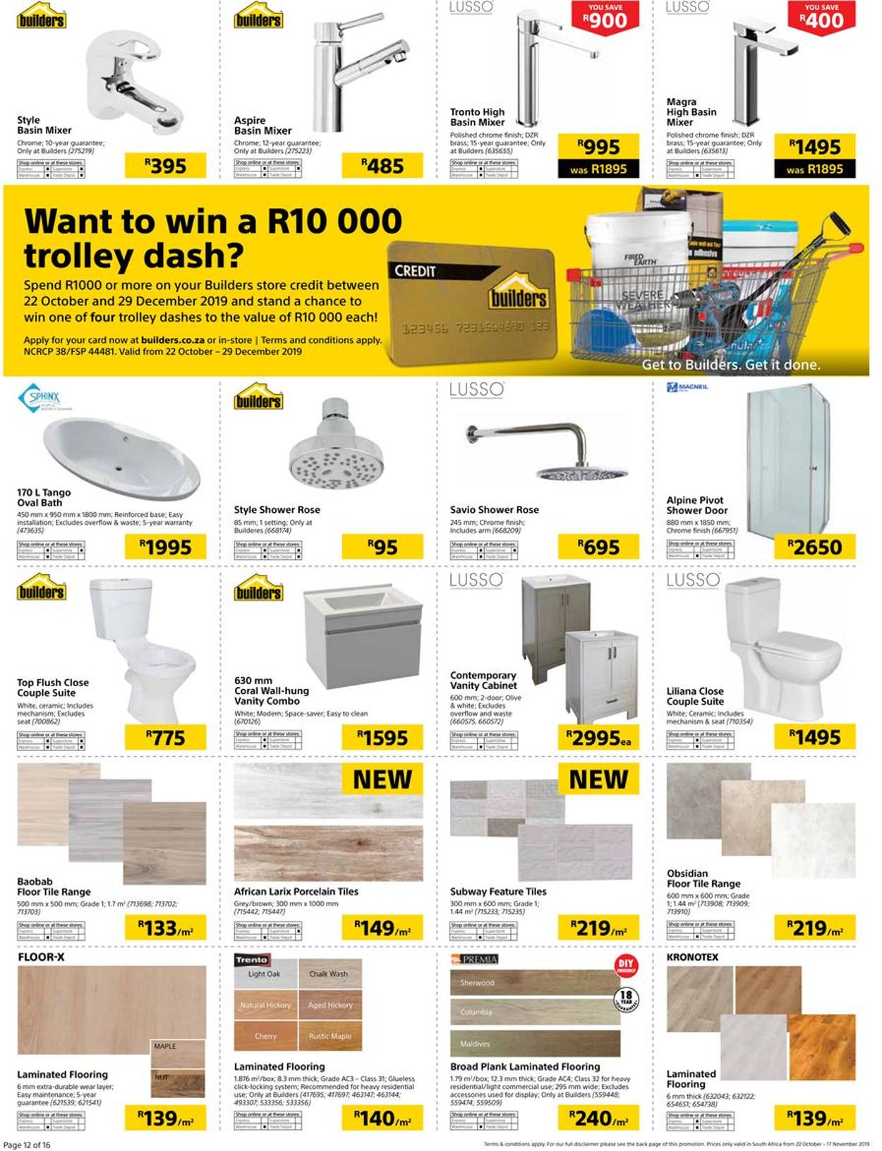 Builders Warehouse Catalogue - 2019/10/22-2019/11/17 (Page 13)