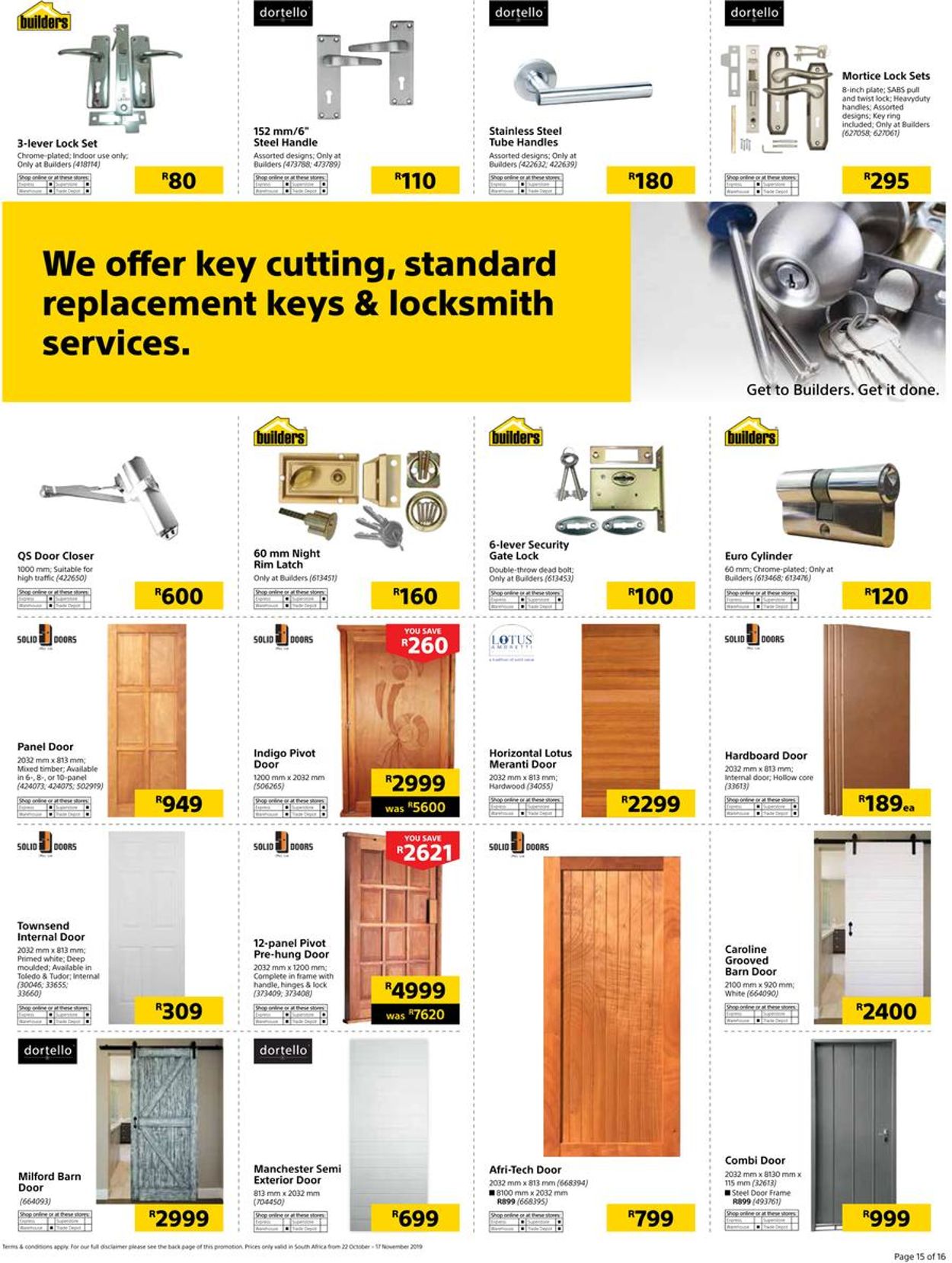 Builders Warehouse Catalogue - 2019/10/22-2019/11/17 (Page 16)