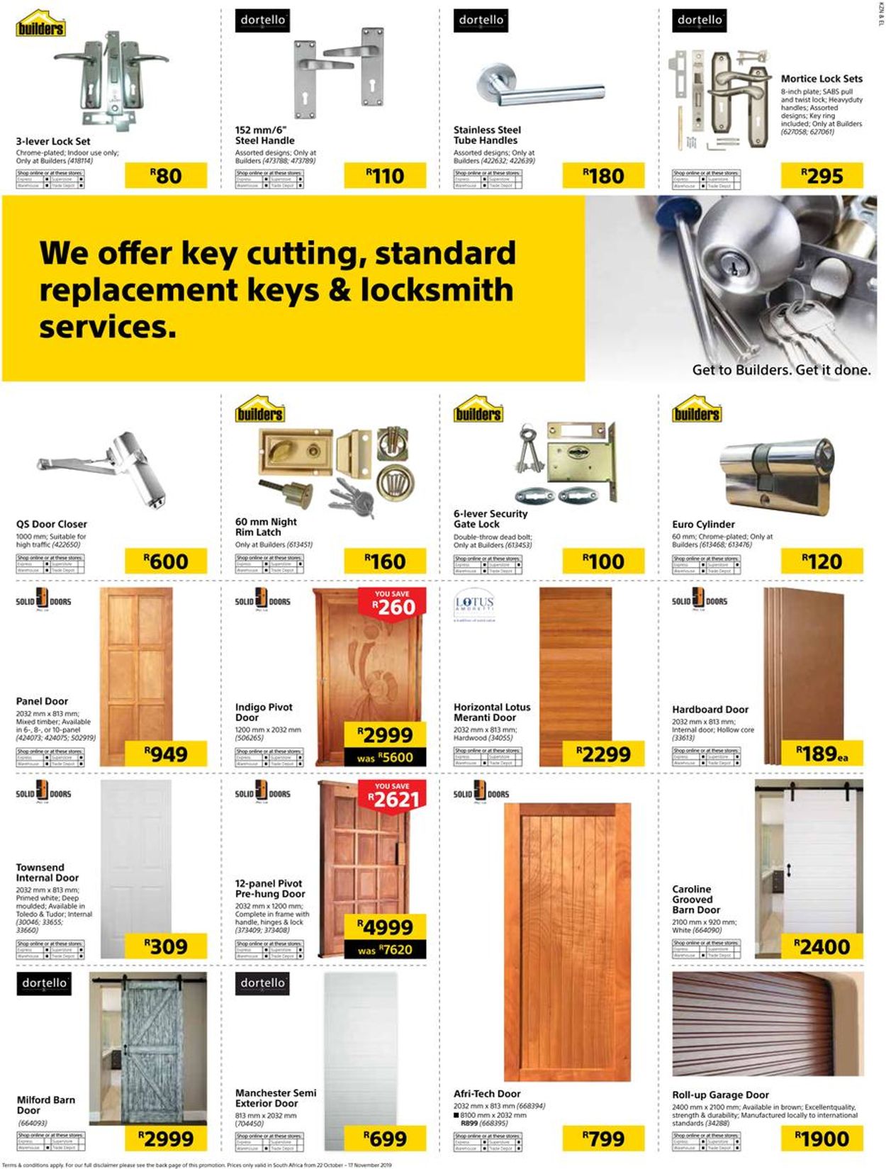 Builders Warehouse Catalogue - 2019/10/22-2019/11/17 (Page 32)