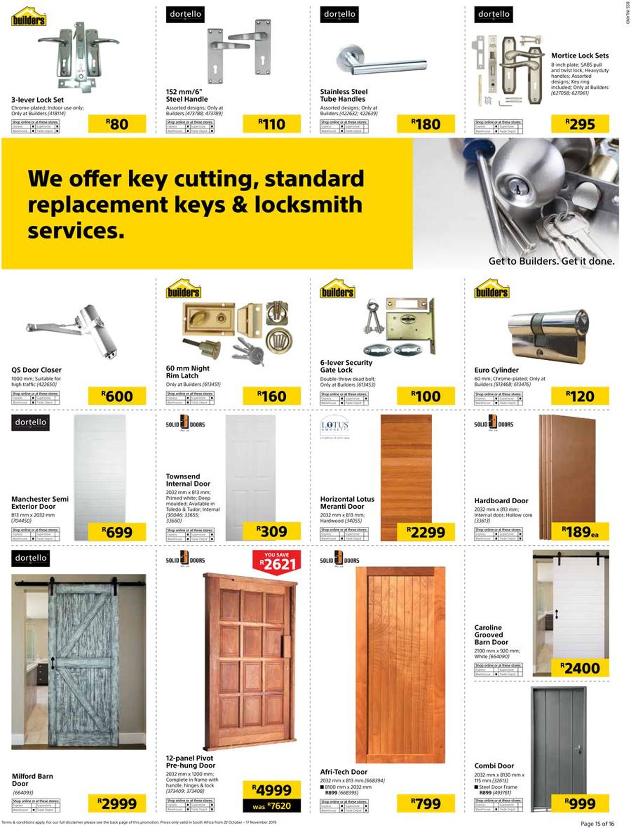 Builders Warehouse Catalogue - 2019/10/22-2019/11/17 (Page 64)