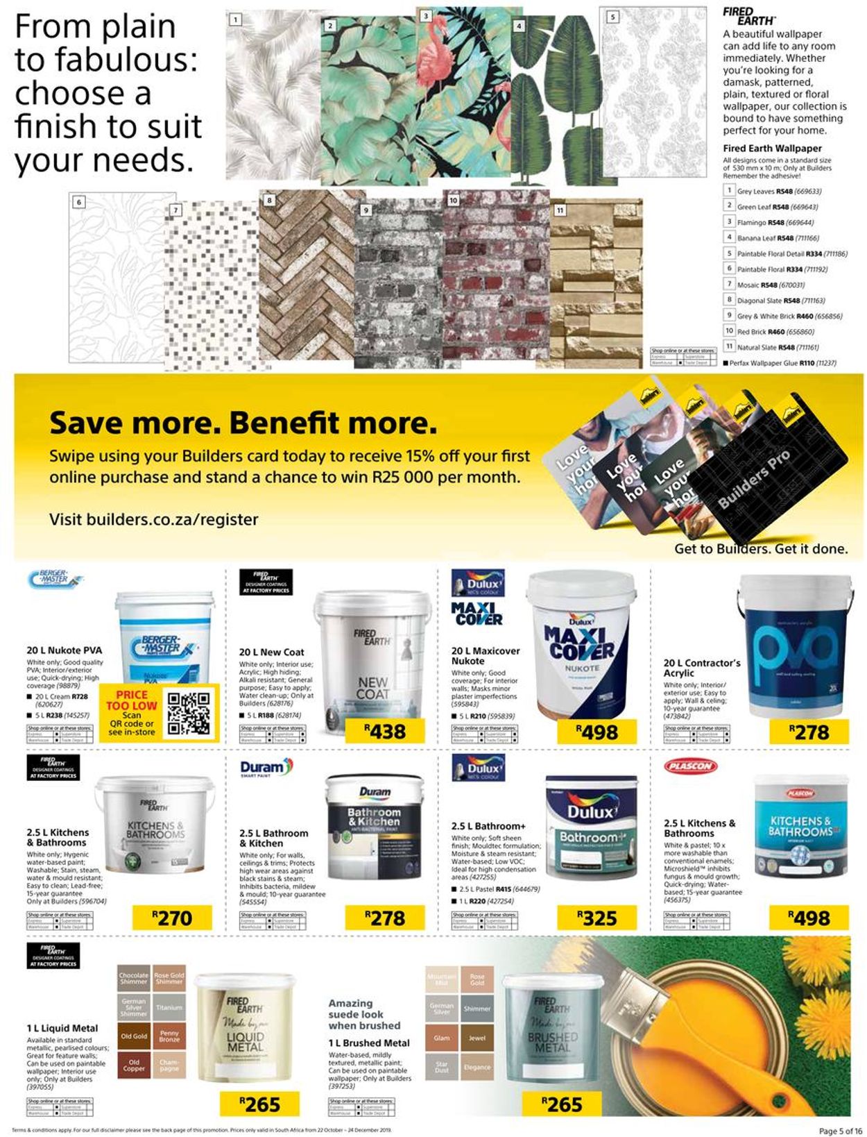 Builders Warehouse Catalogue - 2019/10/22-2019/12/24 (Page 5)
