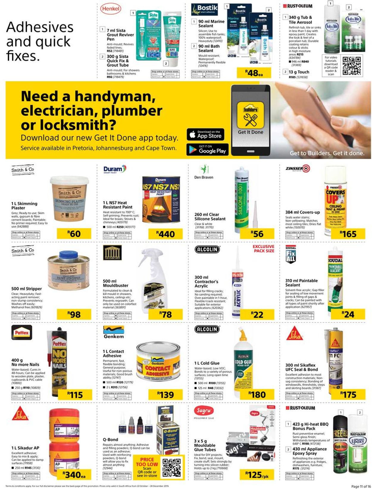 Builders Warehouse Catalogue - 2019/10/22-2019/12/24 (Page 11)