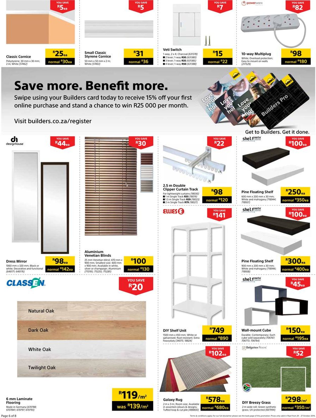 Builders Warehouse Catalogue - 2019/10/24-2019/10/27 (Page 6)