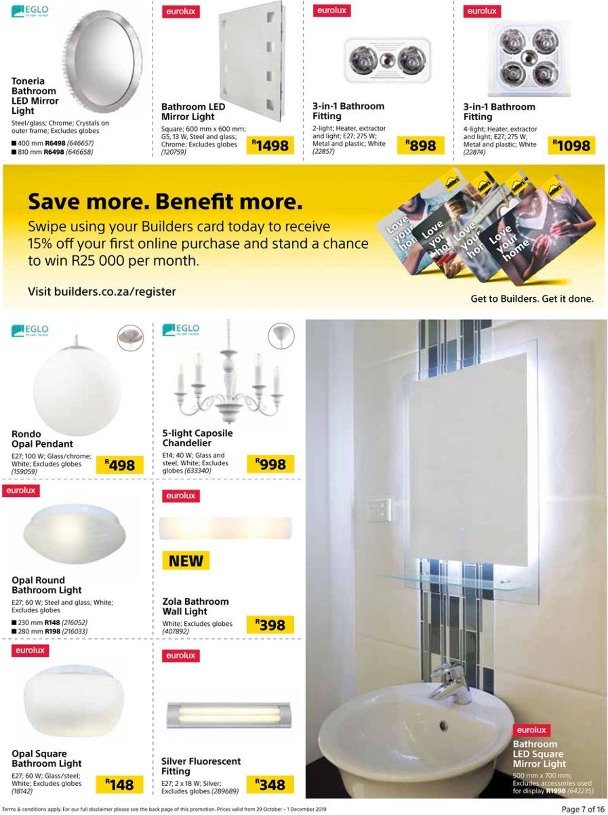 Builders Warehouse Catalogue - 2019/10/29-2019/12/01 (Page 7)