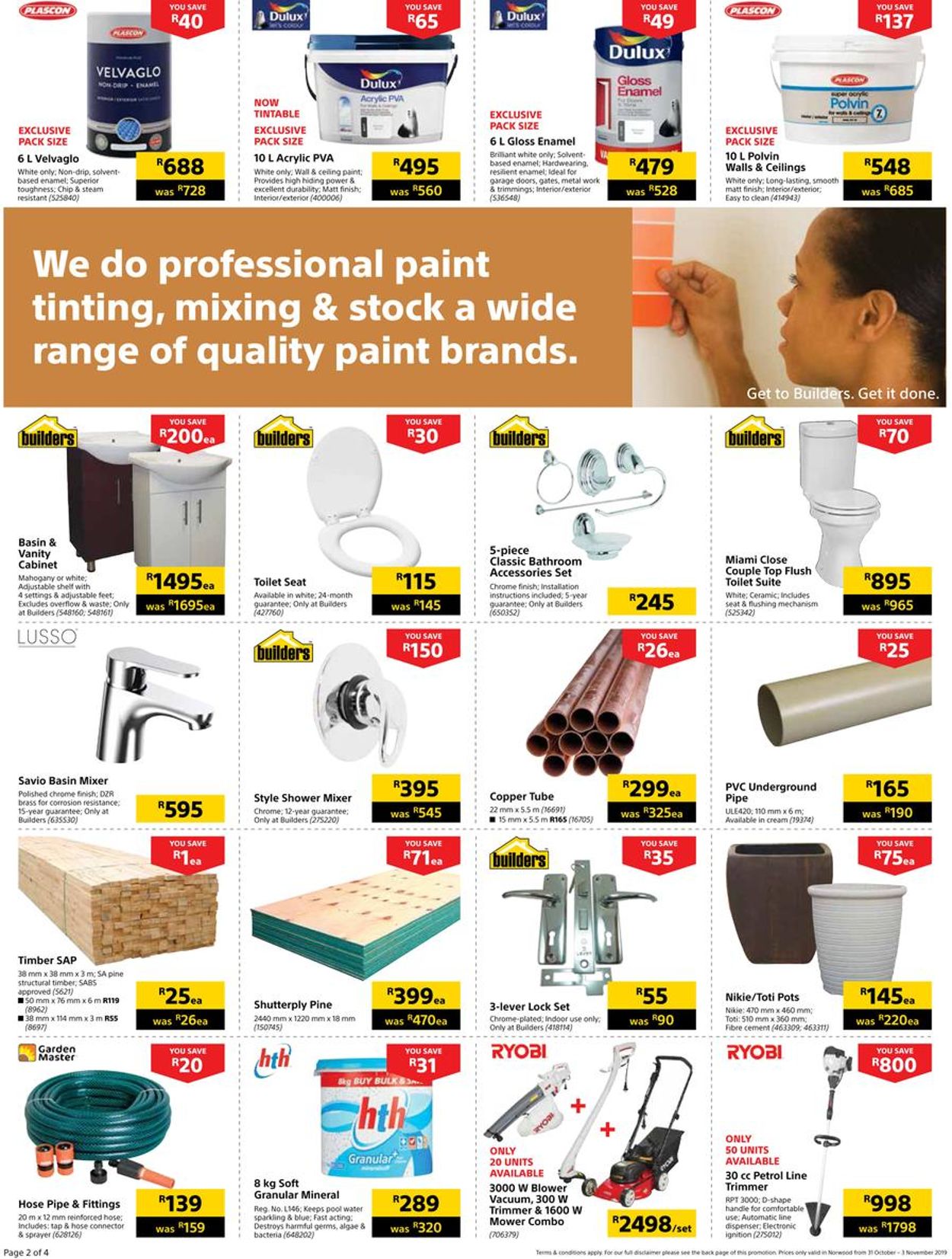 Builders Warehouse Catalogue - 2019/10/31-2019/11/03 (Page 2)