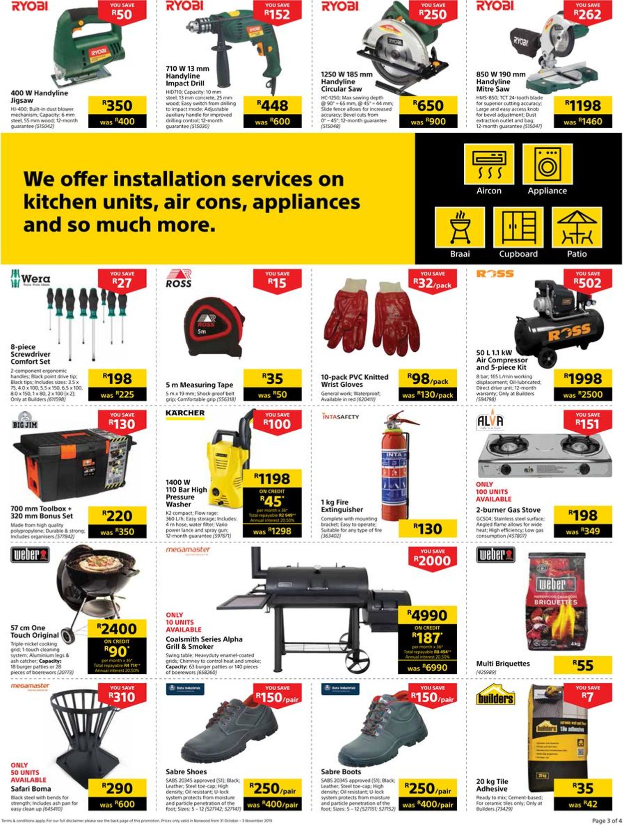 Builders Warehouse Catalogue - 2019/10/31-2019/11/03 (Page 3)