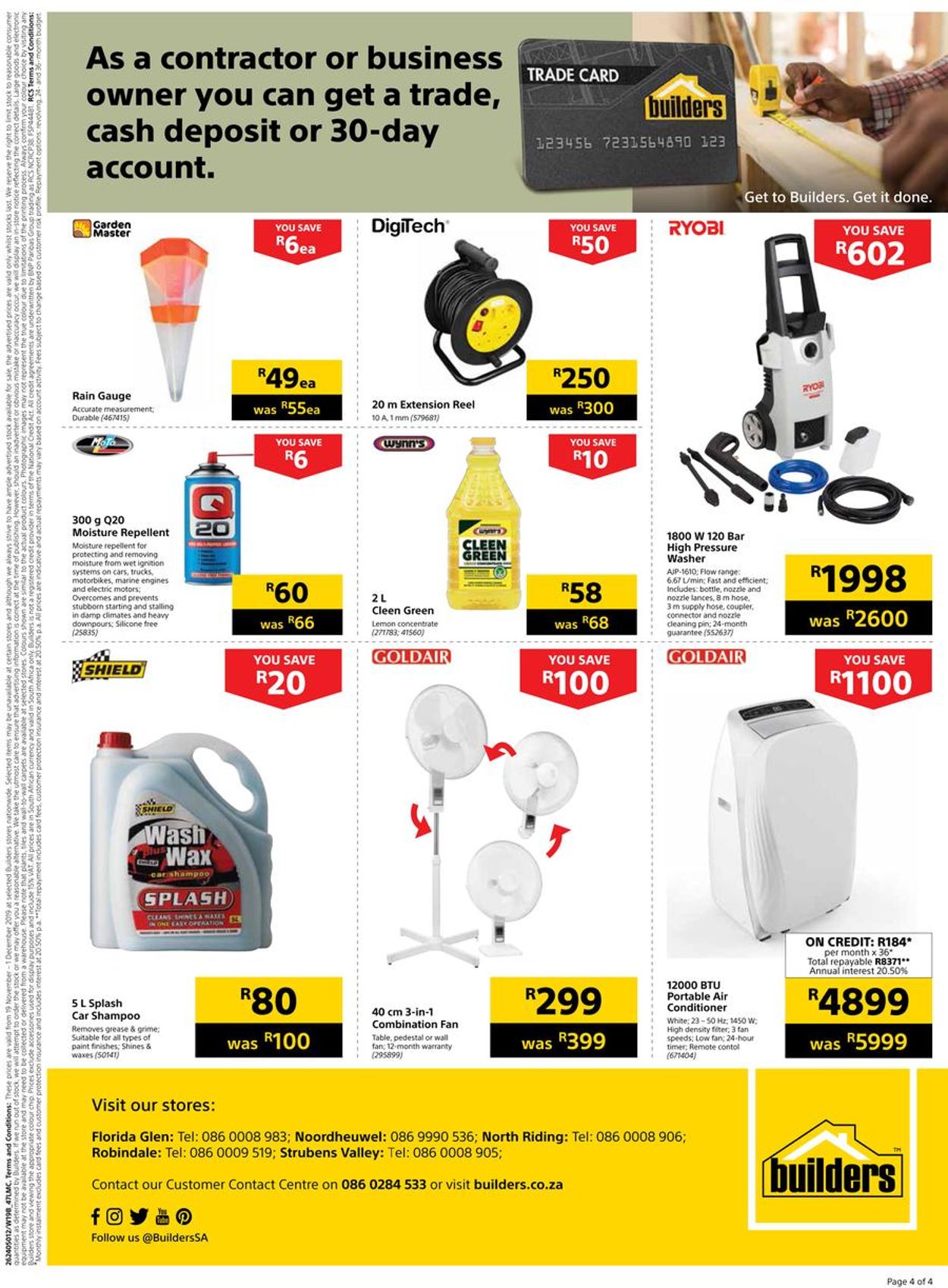 Builders Warehouse Catalogue - 2019/11/19-2019/12/01 (Page 4)
