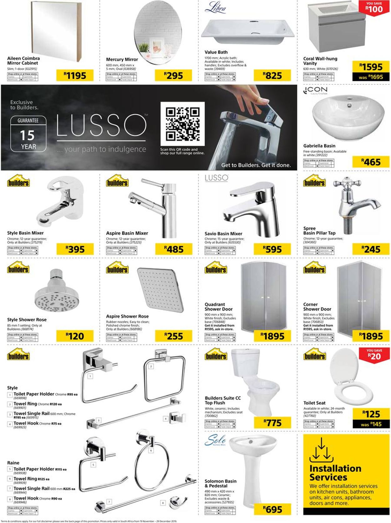 Builders Warehouse Catalogue - 2019/11/19-2019/12/29 (Page 20)