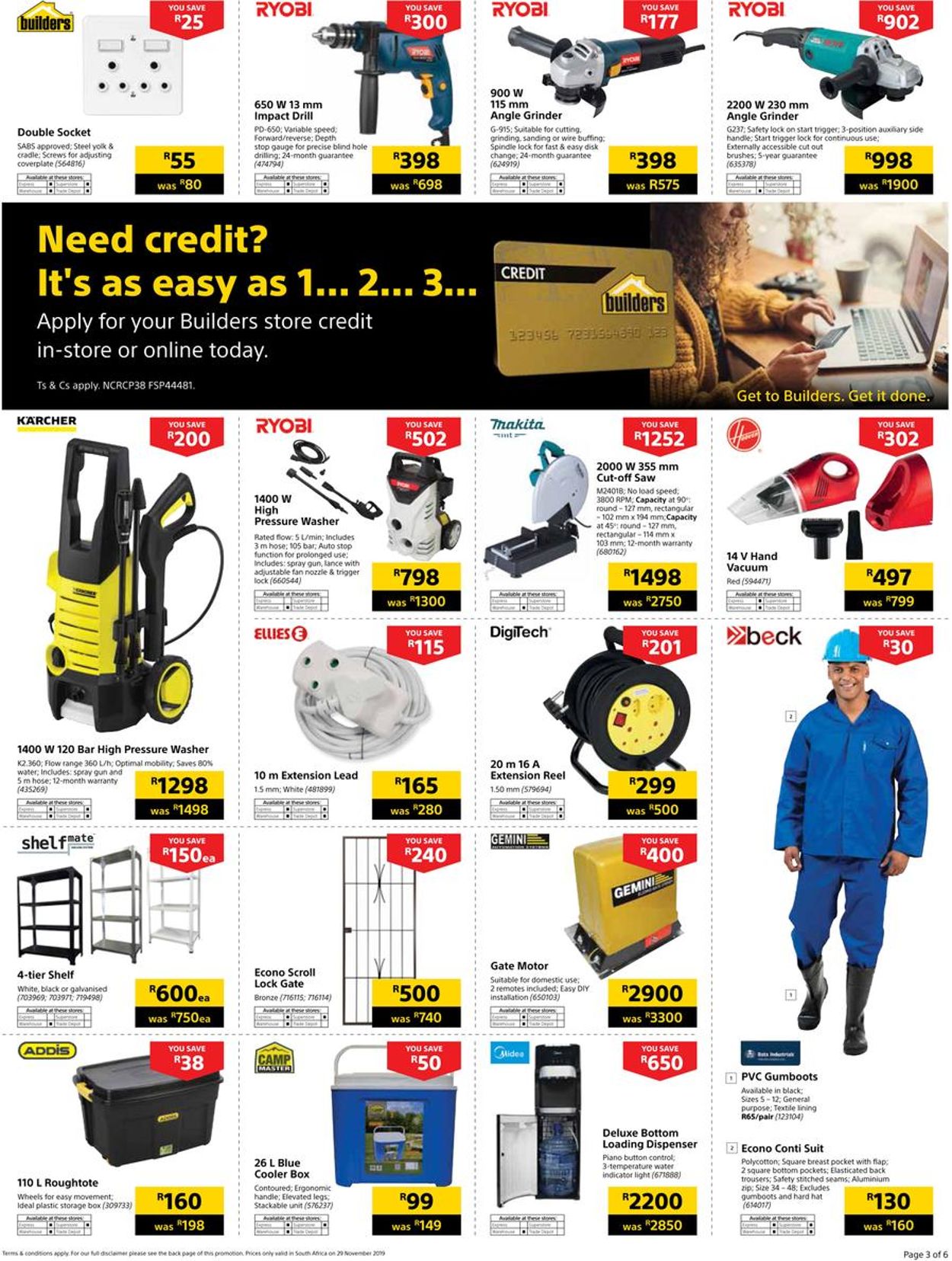 Builders Warehouse Black Friday 2019 Catalogue - 2019/11/29-2019/11/29 (Page 3)