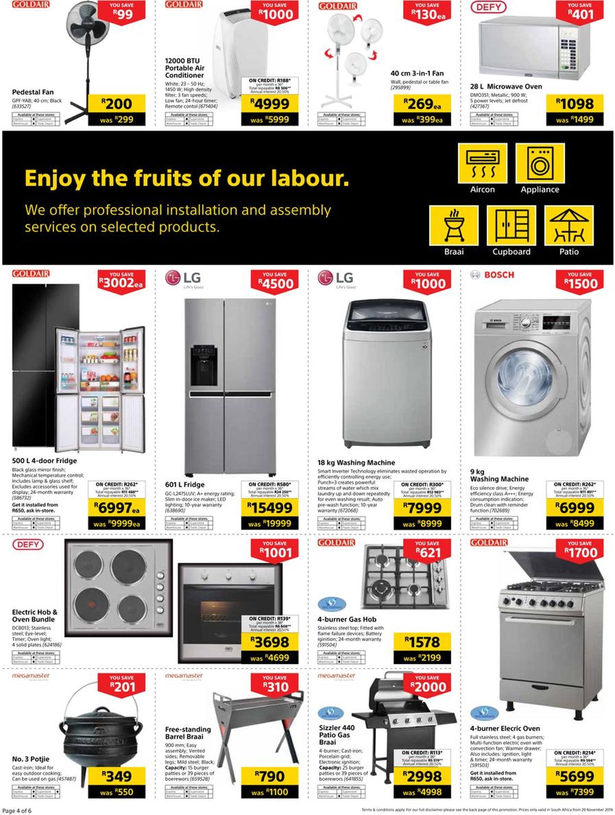 Builders Warehouse Black Friday 2019 Catalogue - 2019/11/29-2019/11/29 (Page 4)