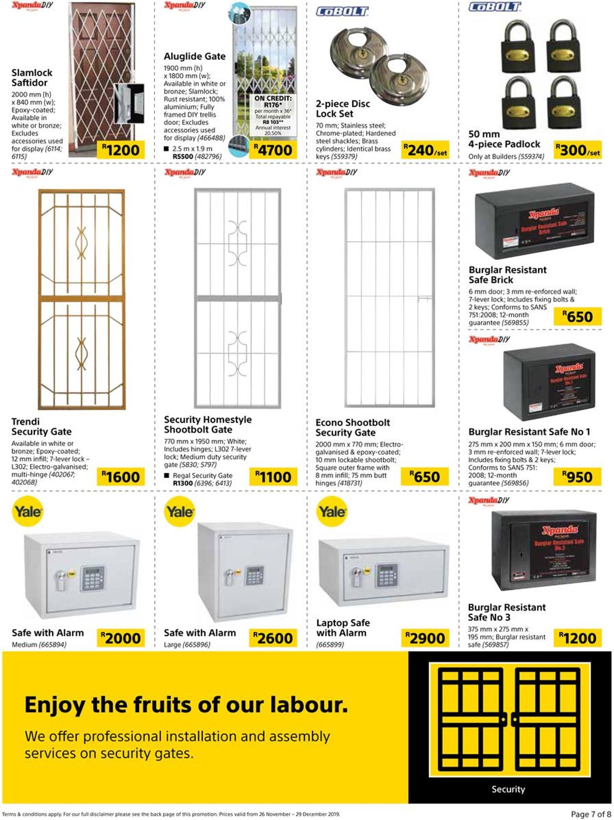 Builders Warehouse Catalogue - 2019/11/26-2019/12/29 (Page 7)