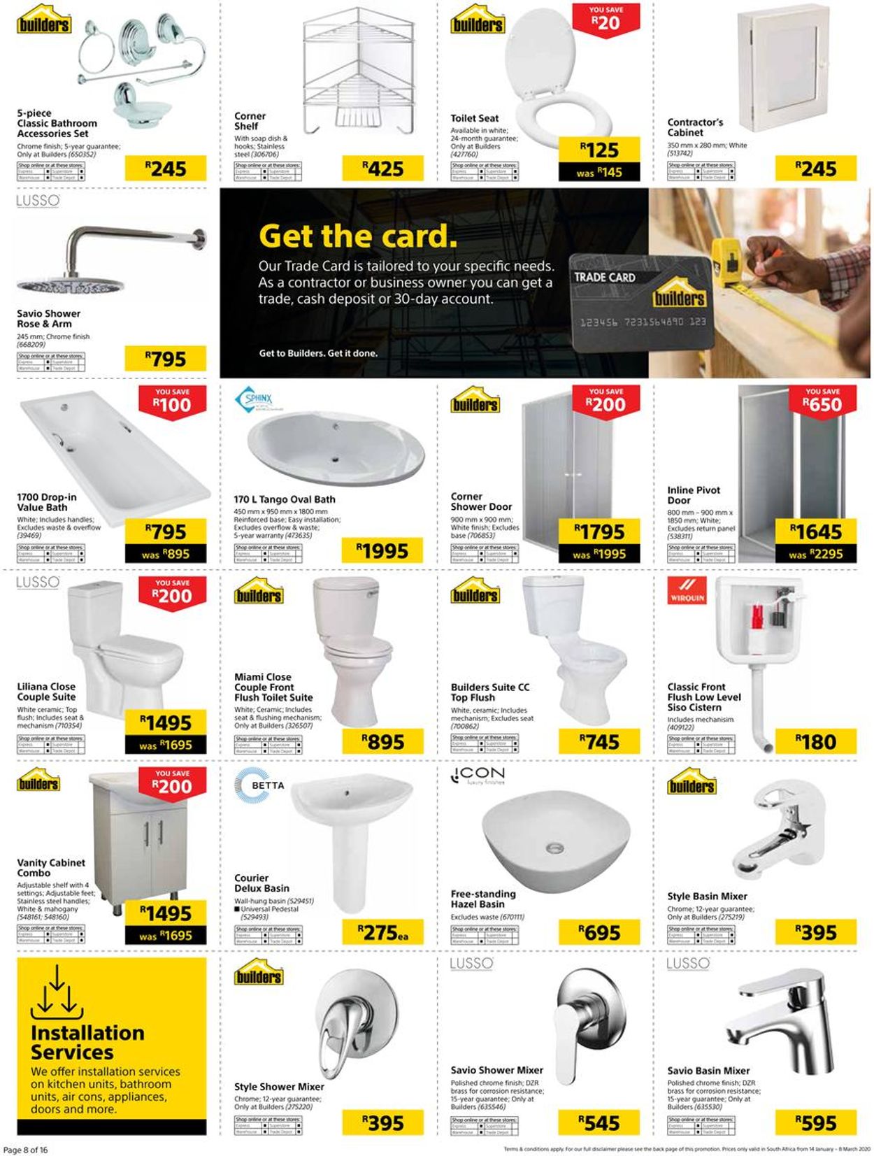 Builders Warehouse Catalogue - 2020/01/14-2020/03/08 (Page 9)