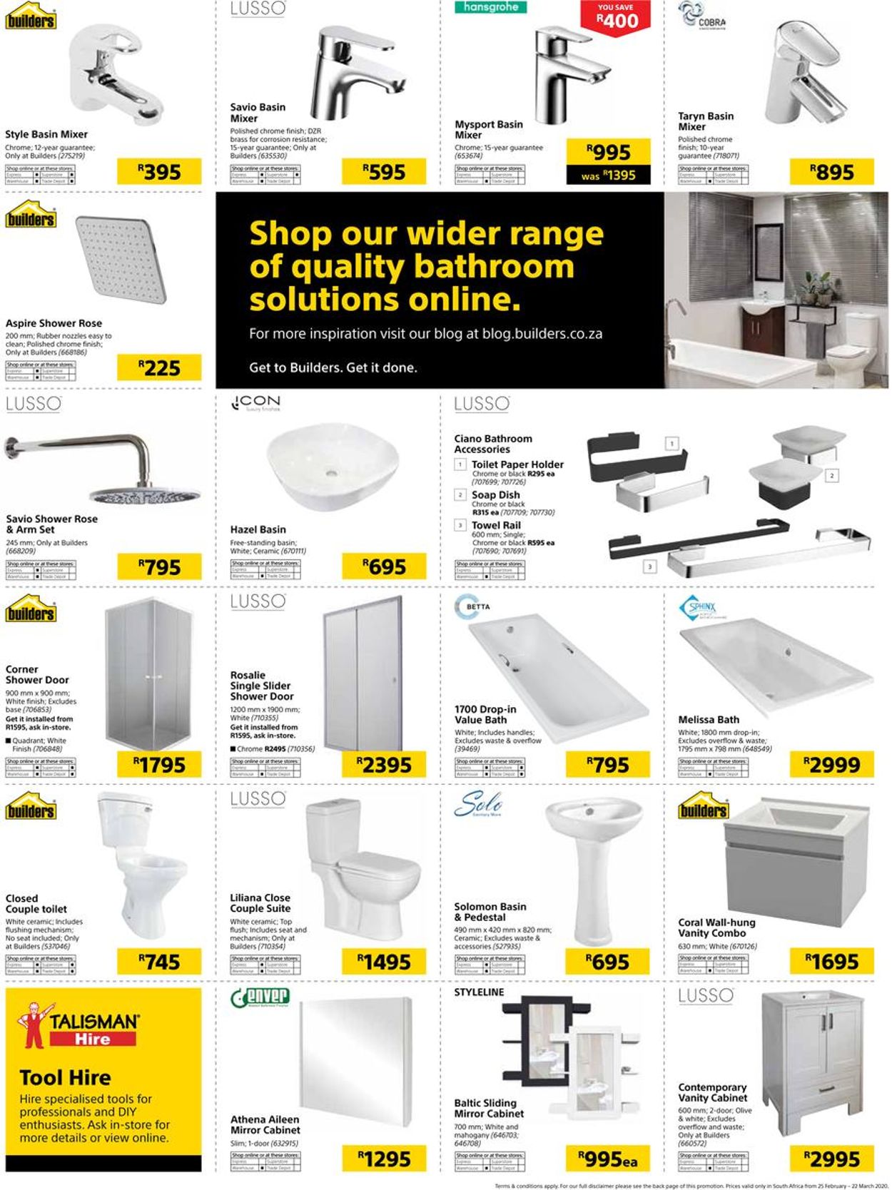 Builders Warehouse Catalogue - 2020/02/25-2020/03/22 (Page 39)