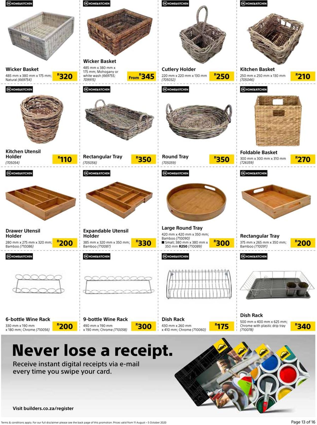 Builders Warehouse Catalogue - 2020/08/11-2020/10/05 (Page 13)
