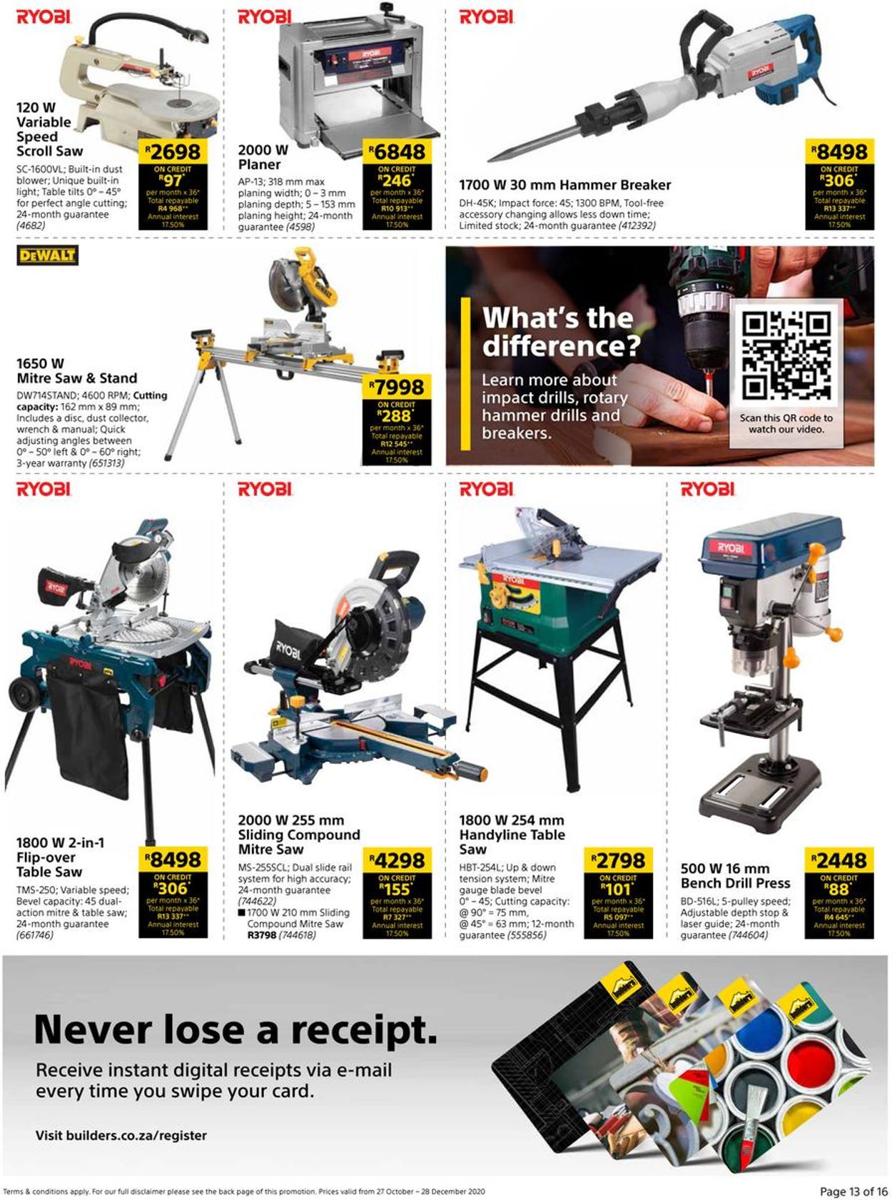 Builders Warehouse Catalogue - 2020/10/27-2020/12/28 (Page 13)