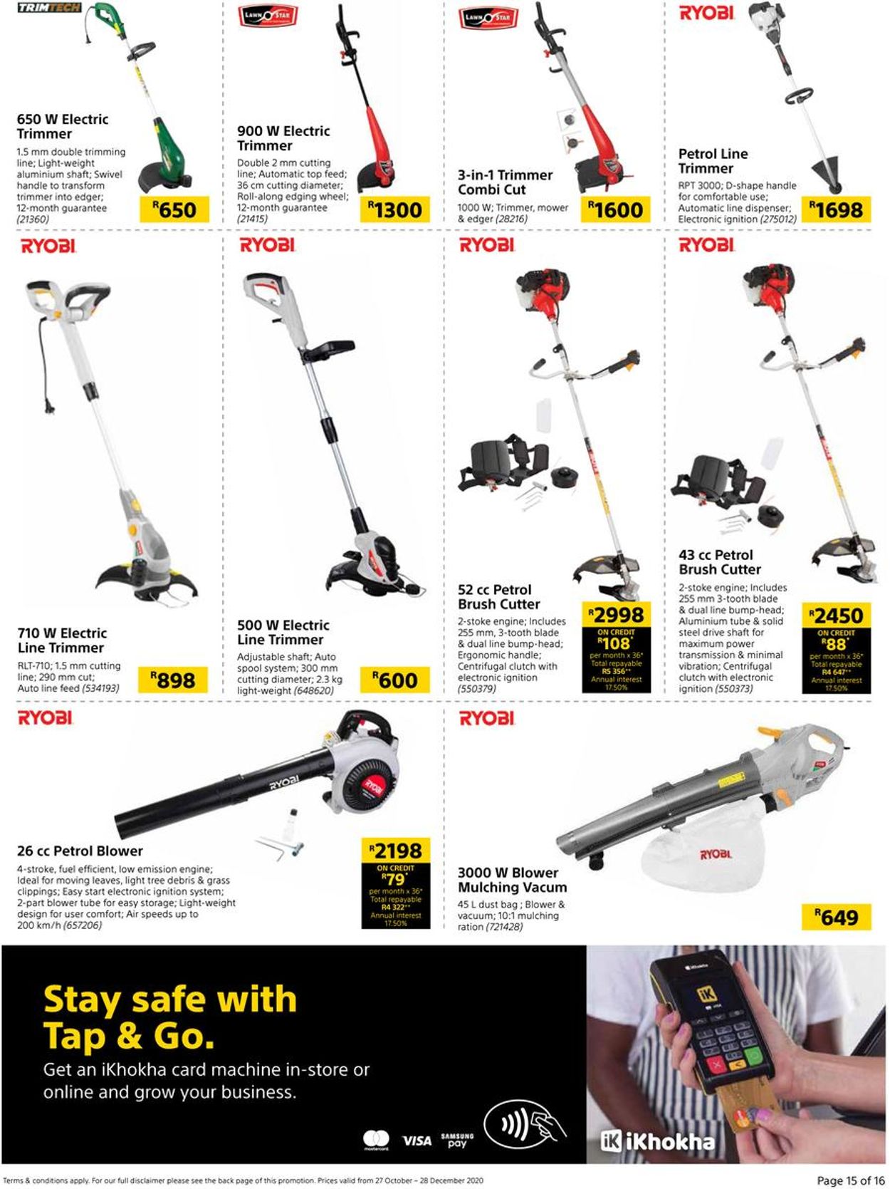 Builders Warehouse Catalogue - 2020/10/27-2020/12/28 (Page 15)