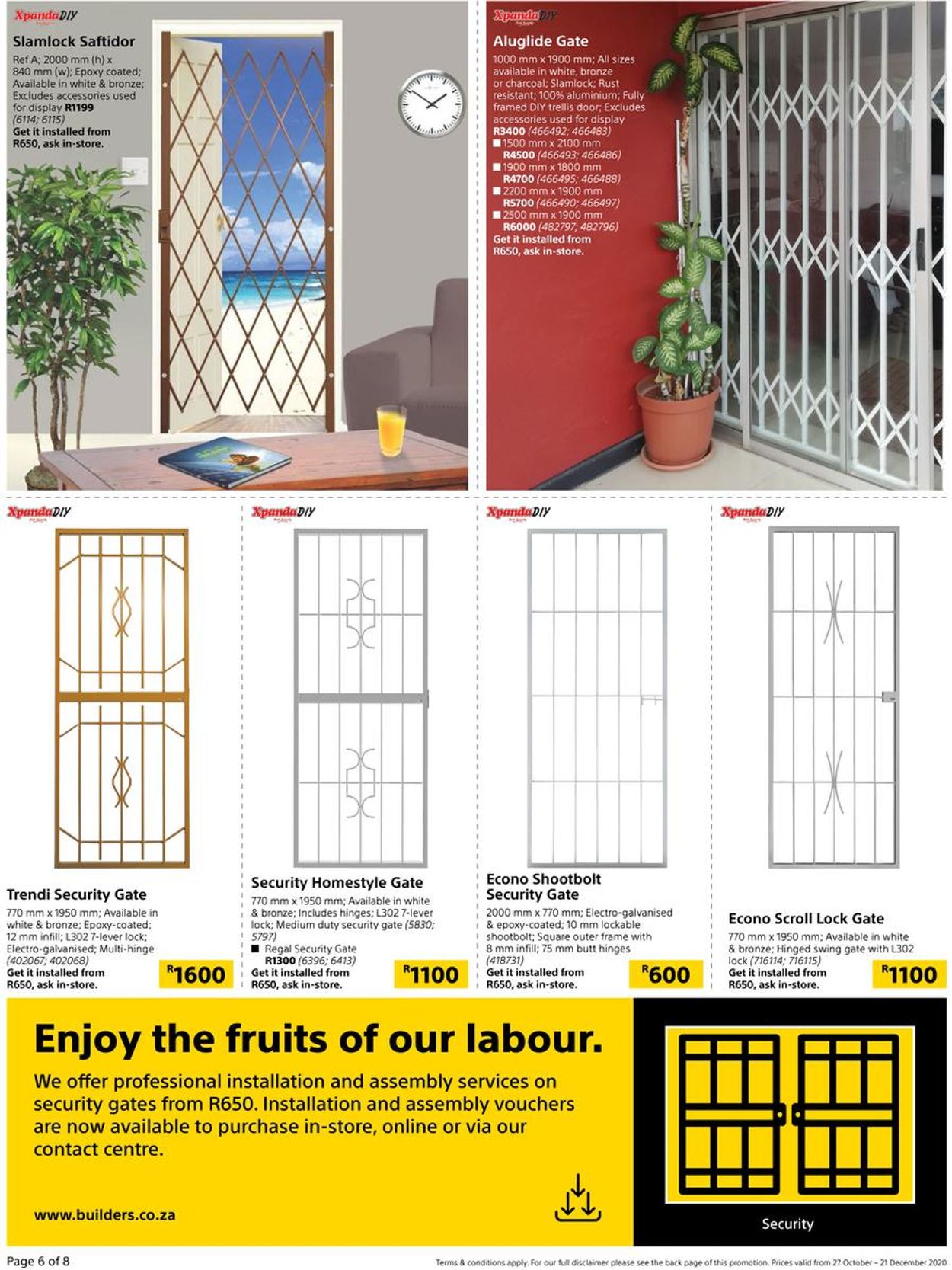 Builders Warehouse Catalogue - 2020/10/27-2020/12/21 (Page 6)