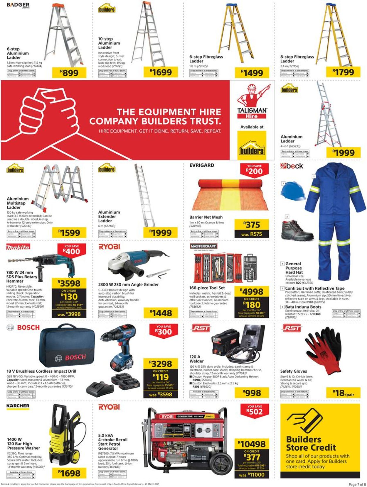 Builders Warehouse Heavy Lifters 2021 Catalogue - 2021/01/26-2021/03/29 (Page 7)