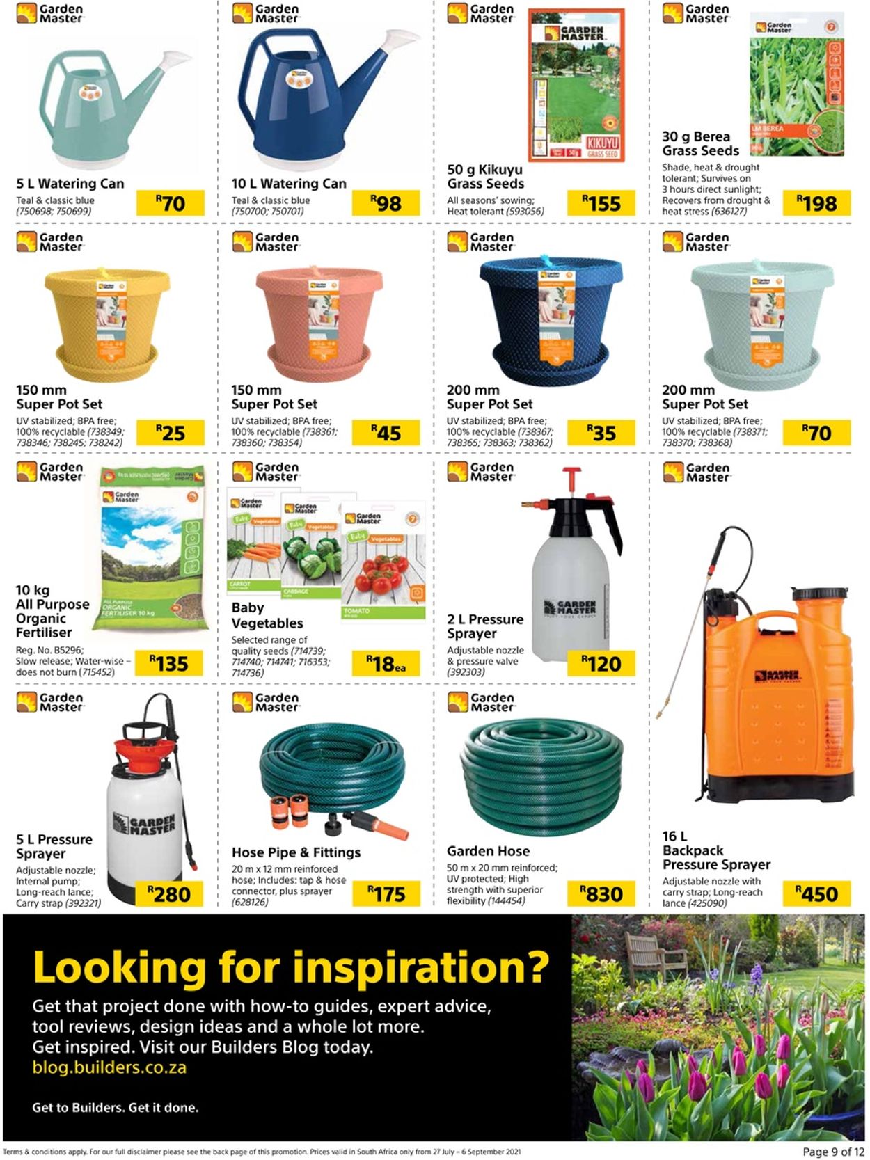 Builders Warehouse Catalogue - 2021/07/27-2021/09/06 (Page 9)