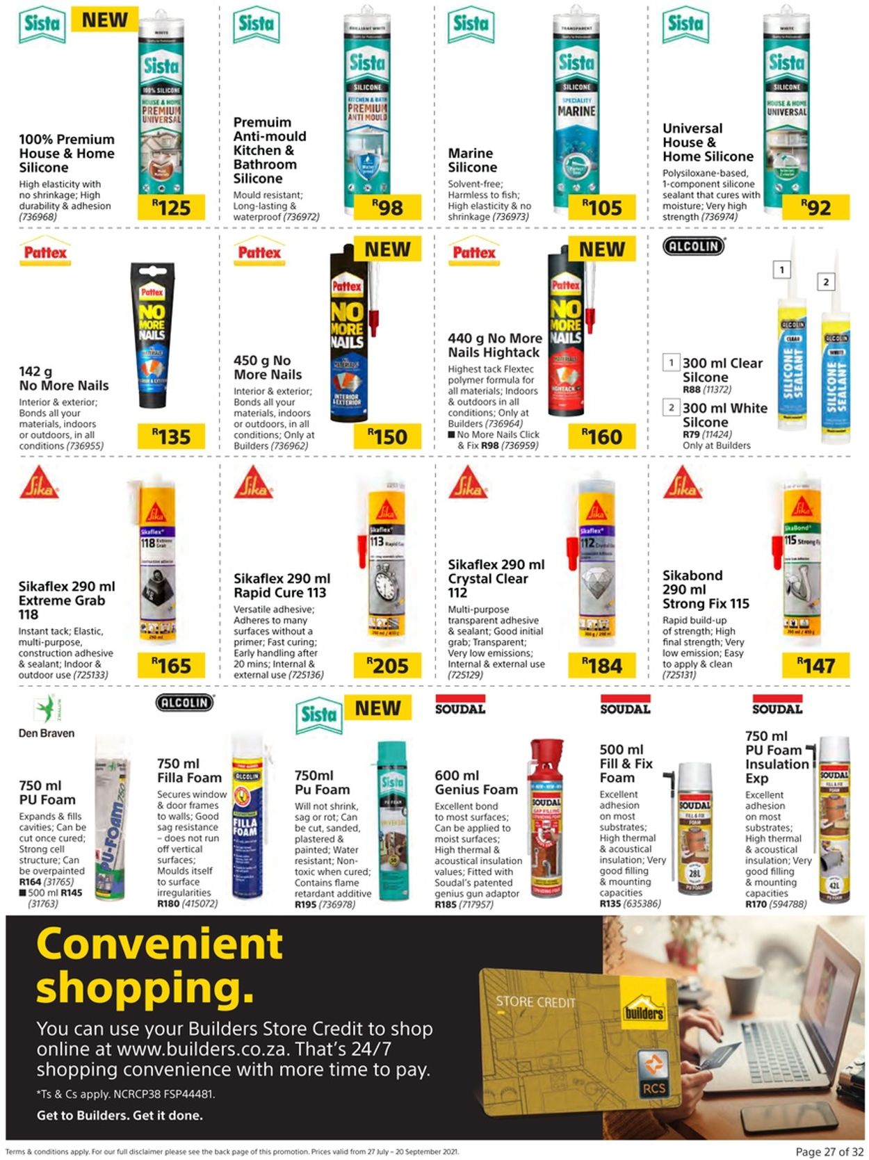 Builders Warehouse Catalogue - 2021/07/27-2021/09/20 (Page 27)