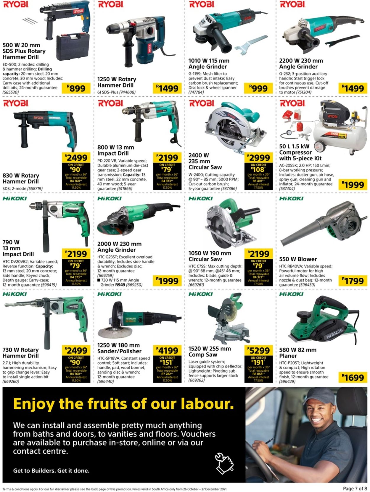 Builders Warehouse Catalogue - 2021/10/26-2021/12/27 (Page 7)