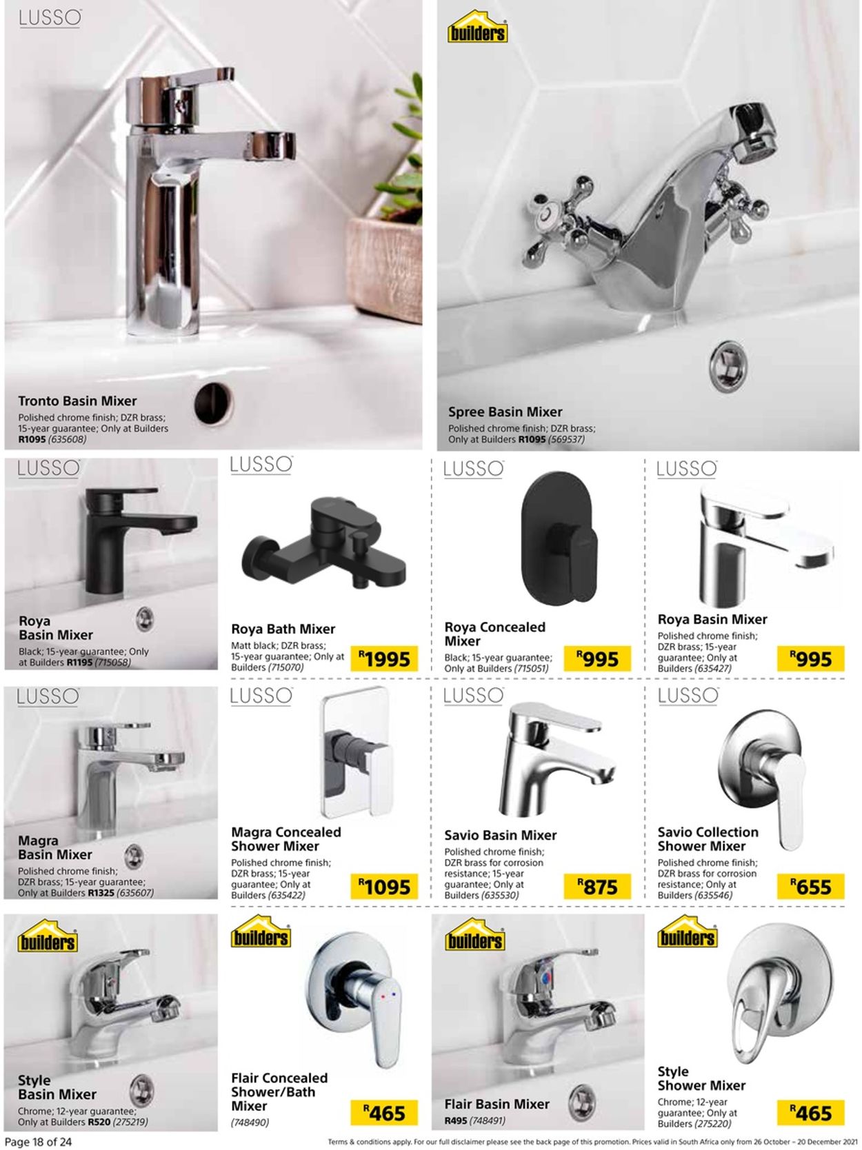 Builders Warehouse Catalogue - 2021/10/26-2021/12/20 (Page 18)