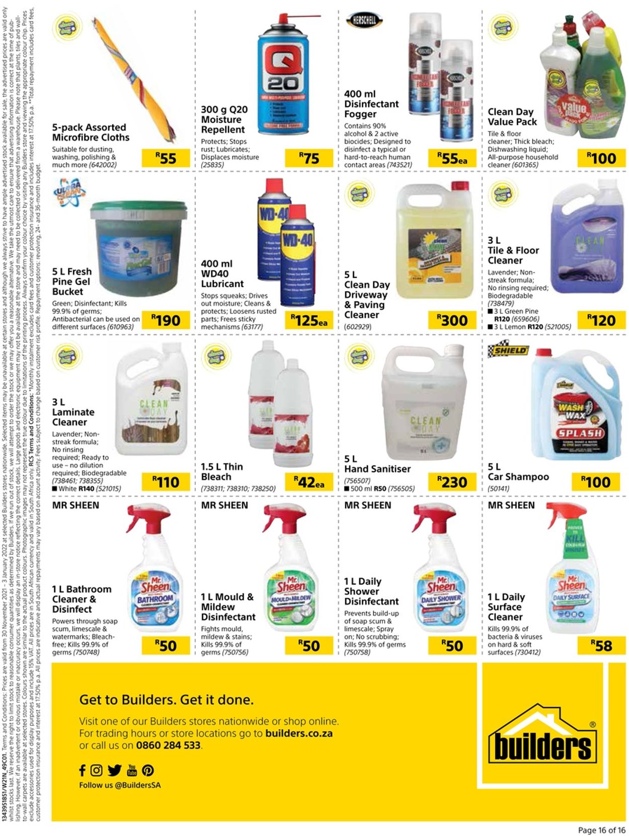 Builders Warehouse Catalogue - 2021/11/30-2021/12/03 (Page 16)