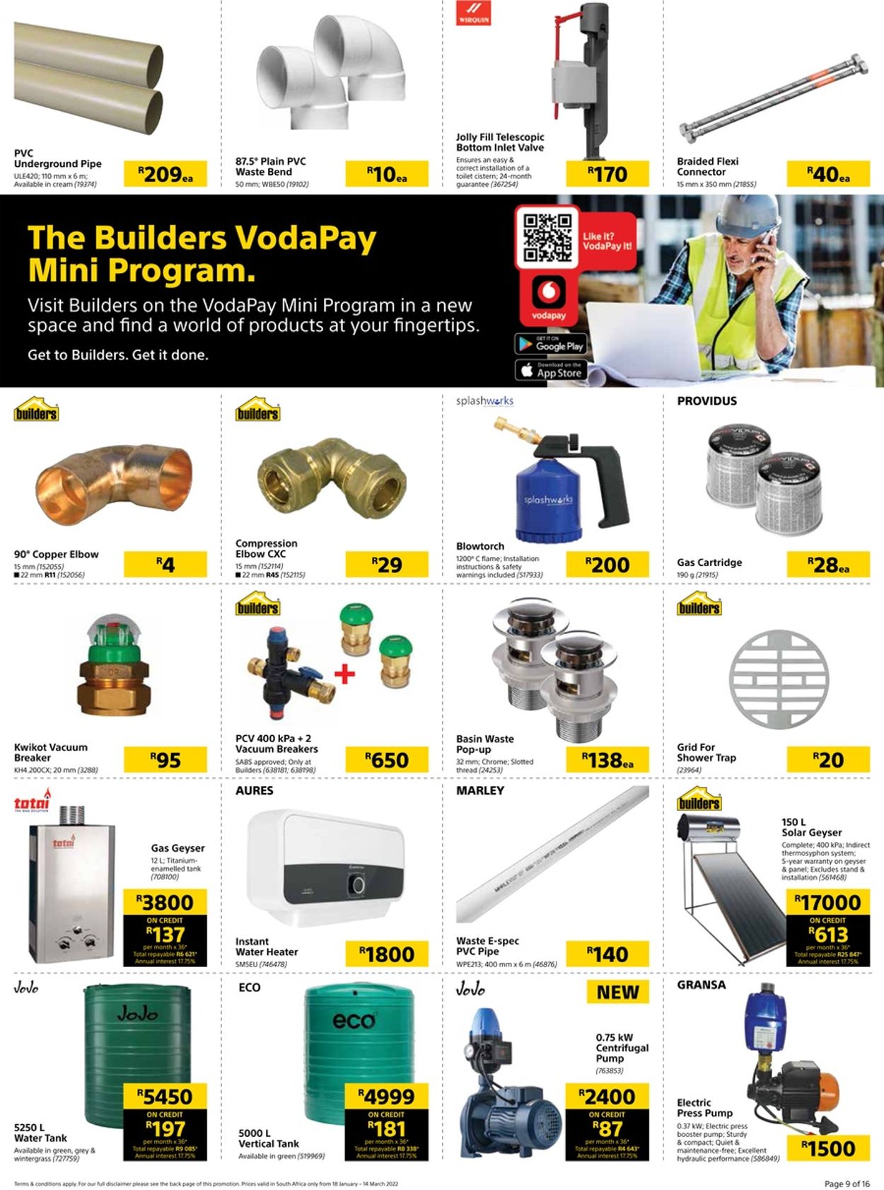 Builders Warehouse Catalogue - 2022/01/18-2022/03/14 (Page 9)