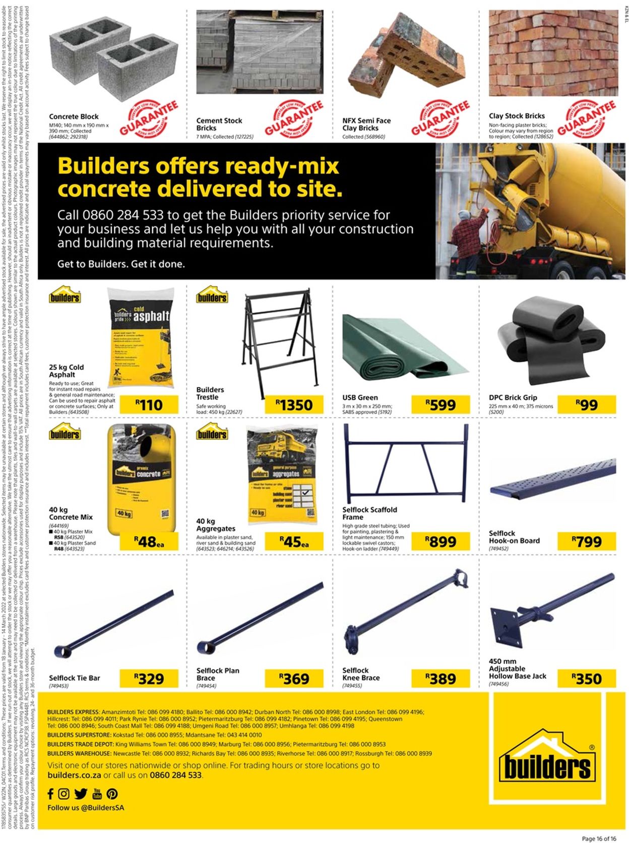 Builders Warehouse Catalogue - 2022/01/18-2022/03/14 (Page 16)