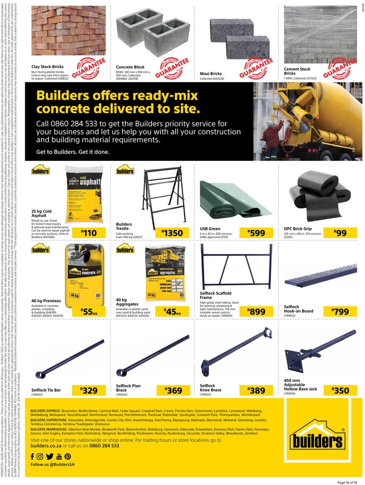 Builders Warehouse Catalogue - 2022/01/18-2022/03/16 (Page 16)