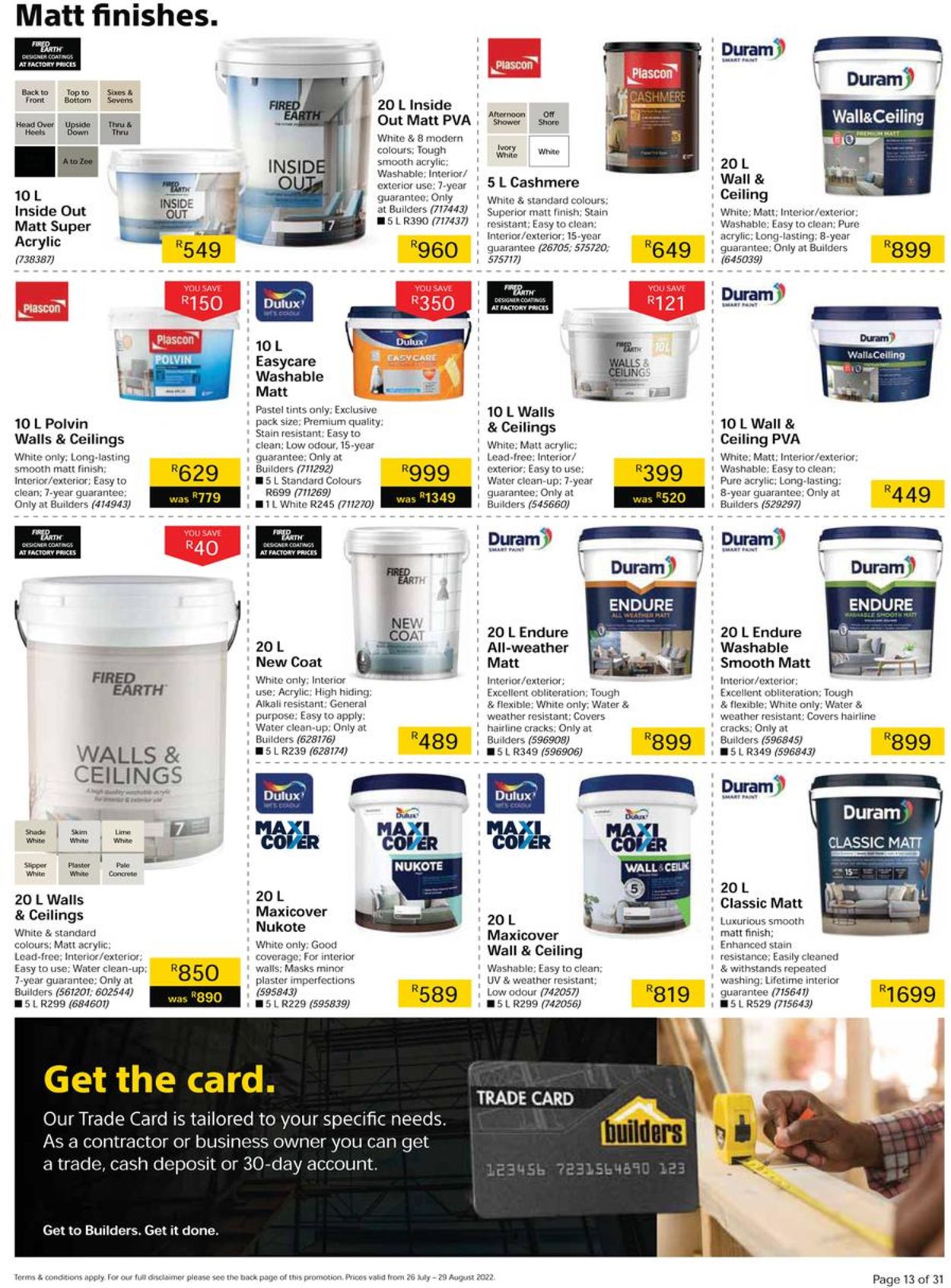 Builders Warehouse Catalogue - 2022/07/26-2022/08/29 (Page 13)