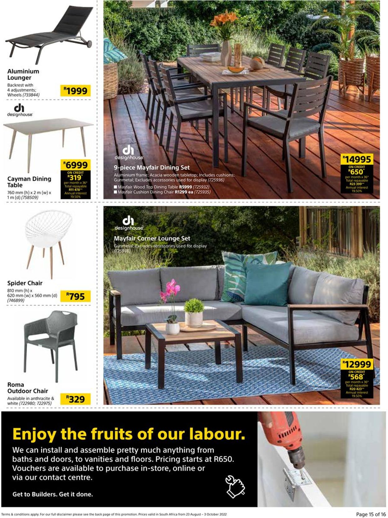 Builders Warehouse Catalogue - 2022/08/23-2022/10/03 (Page 15)