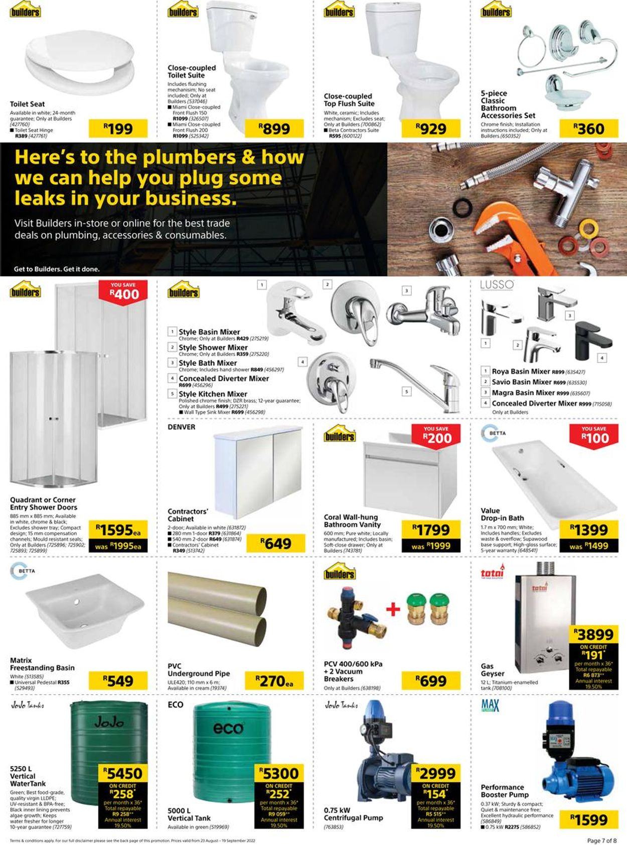 Builders Warehouse Catalogue - 2022/08/23-2022/09/19 (Page 7)