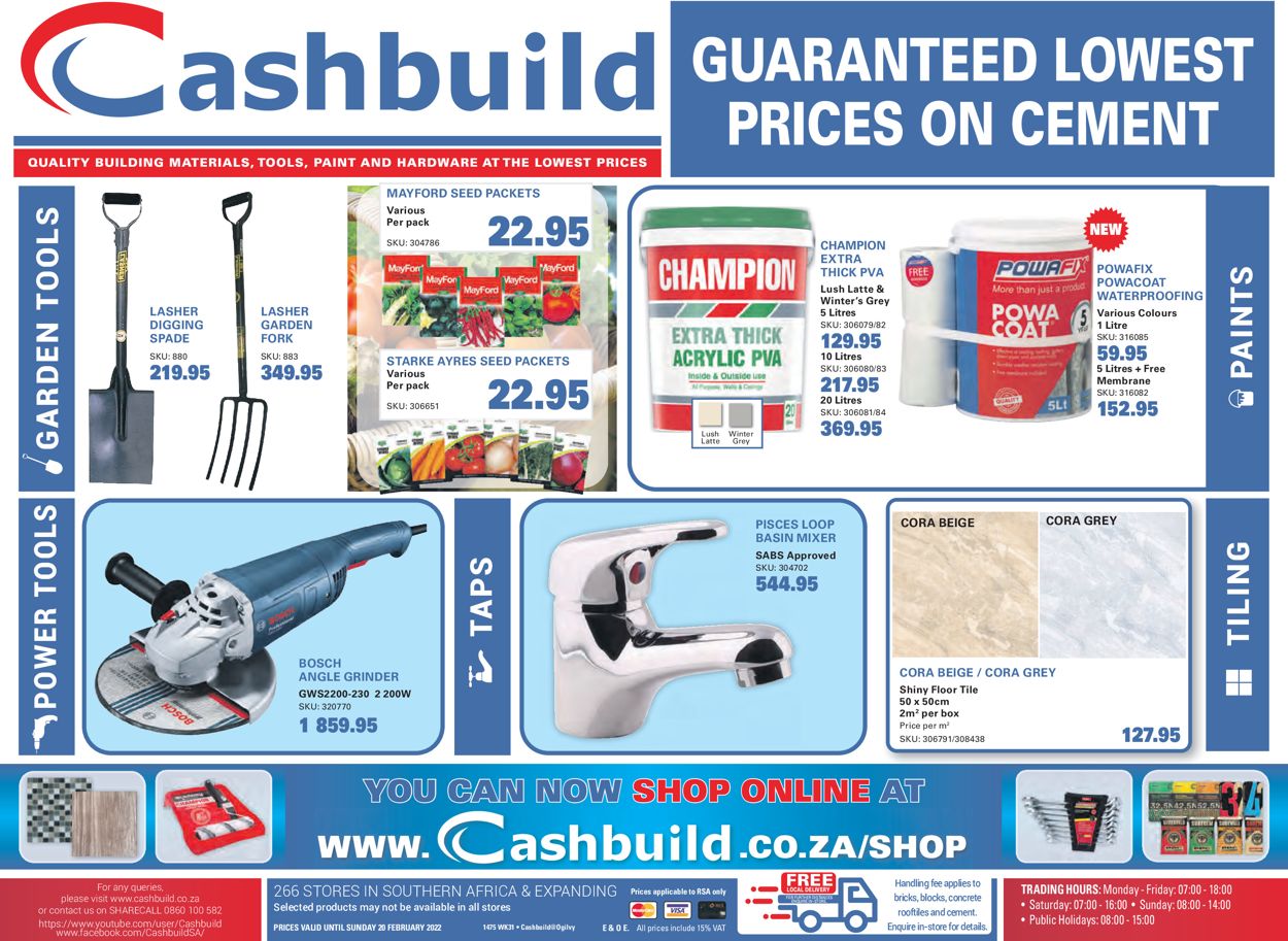 Cashbuild Catalogue - 2022/01/24-2022/01/27