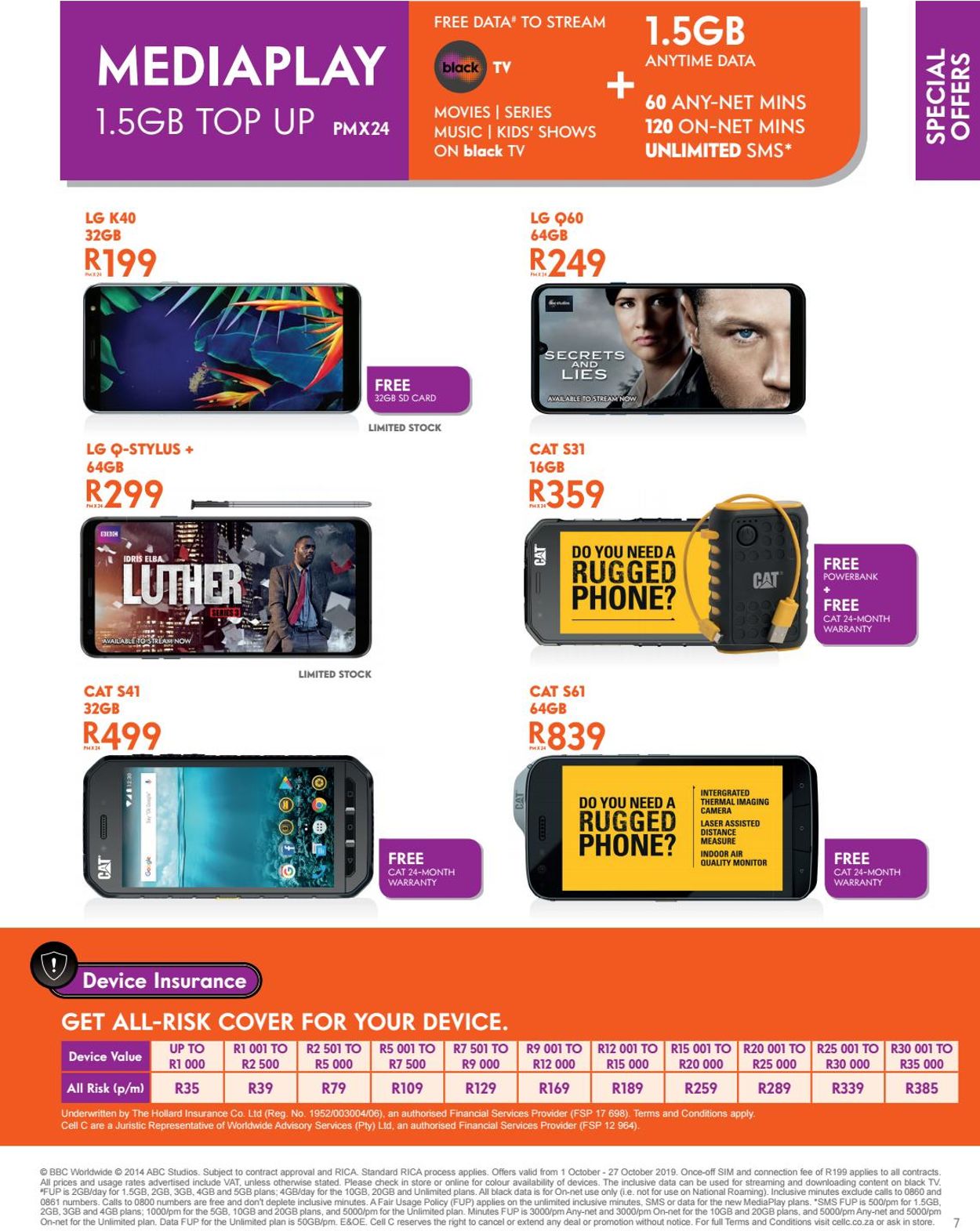 Cell C Catalogue - 2019/10/01-2019/10/27 (Page 7)